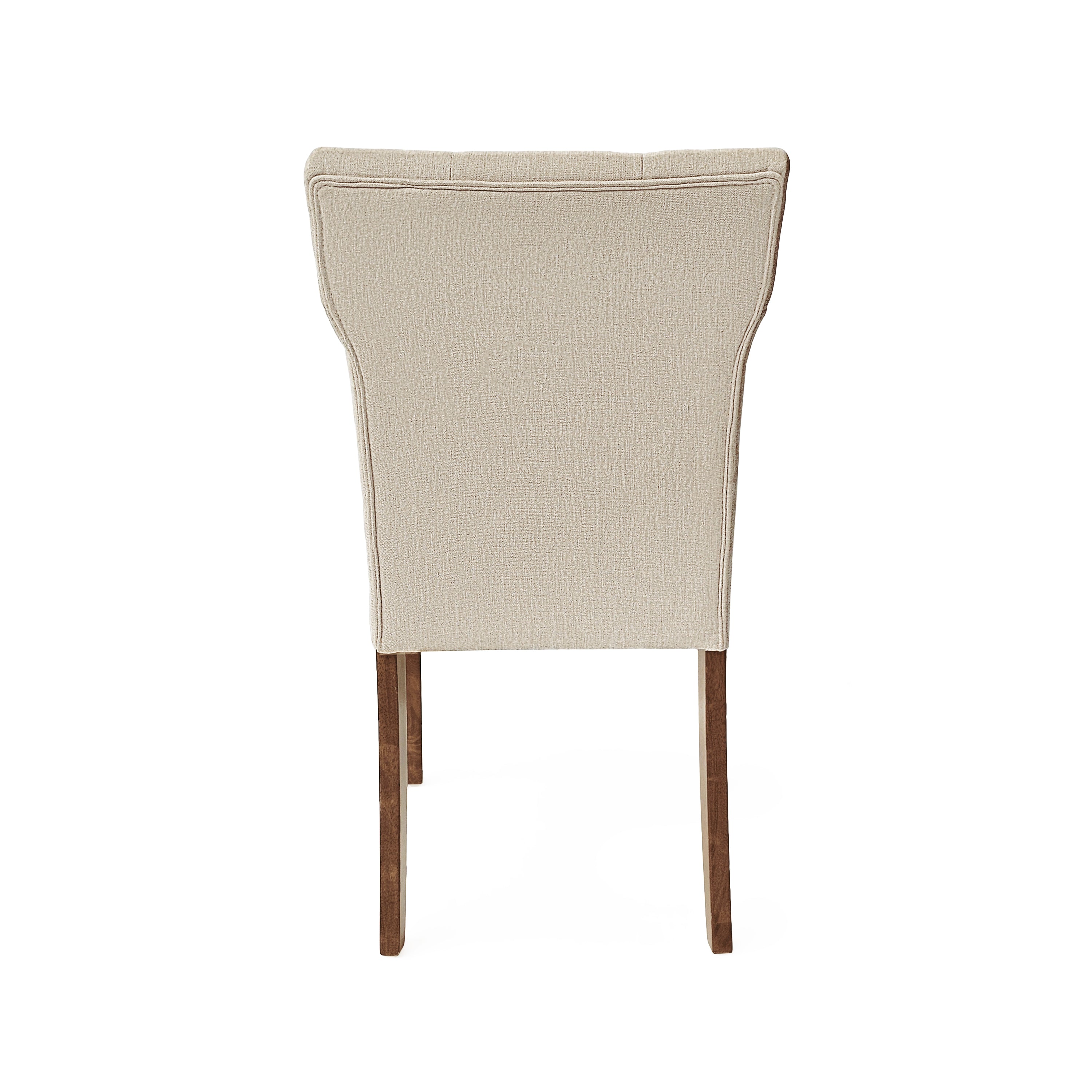 2 Pack Upholstered Dining Chairs Set - Modern Kitchen & Dining Room Chairs with Padded Seat & Backrest, Cream Fabric - Perfect for Breakfast Nook, Small Space Dining, and Home Decor