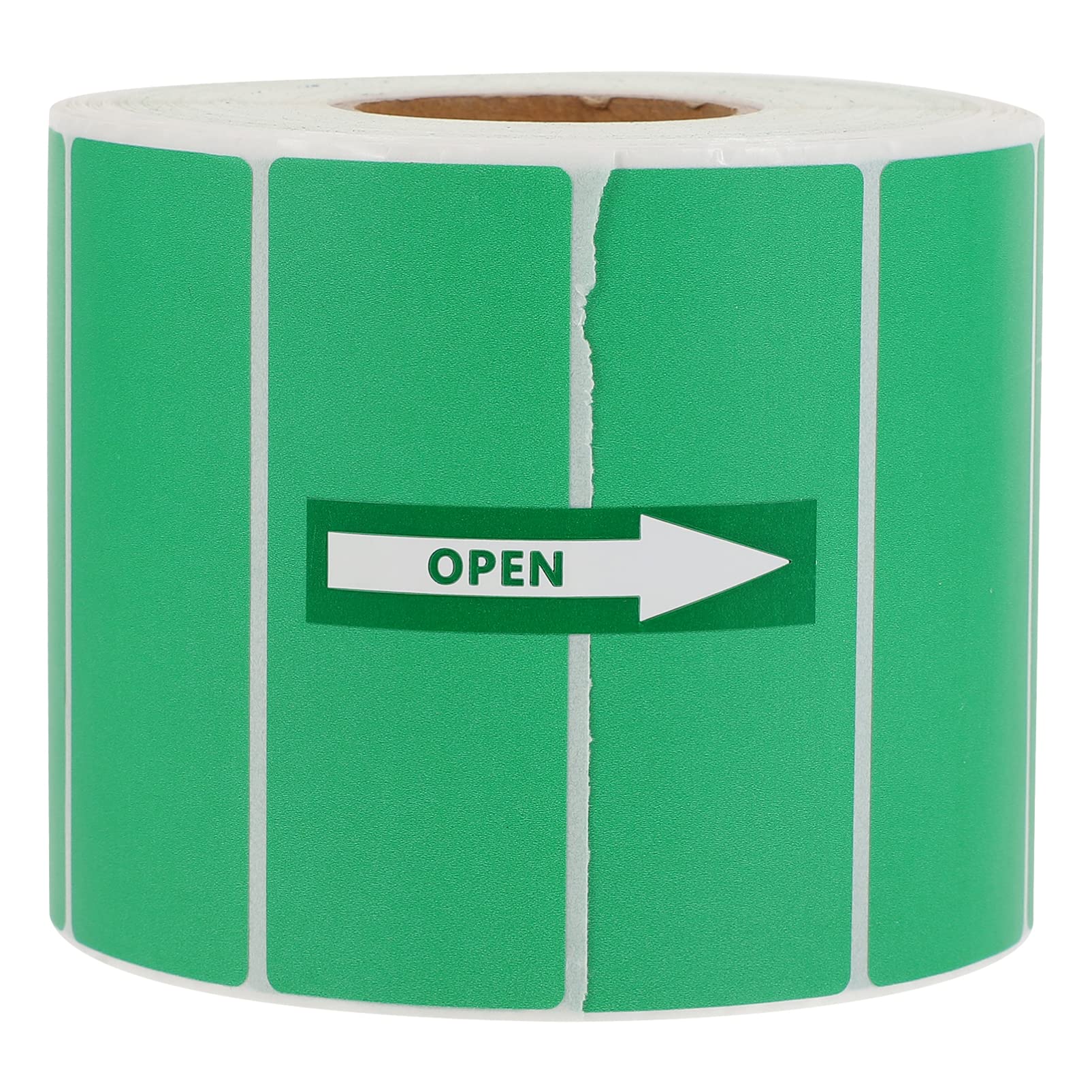 Cabilock 3.15x1.2 Inch Self-Adhesive Blank Green Copper Thermal Label Sticker Roll - Address Labels for Office, Kitchen, Shipping & Mailing - Compatible with Thermal Printers, Write-On Notes & Organization