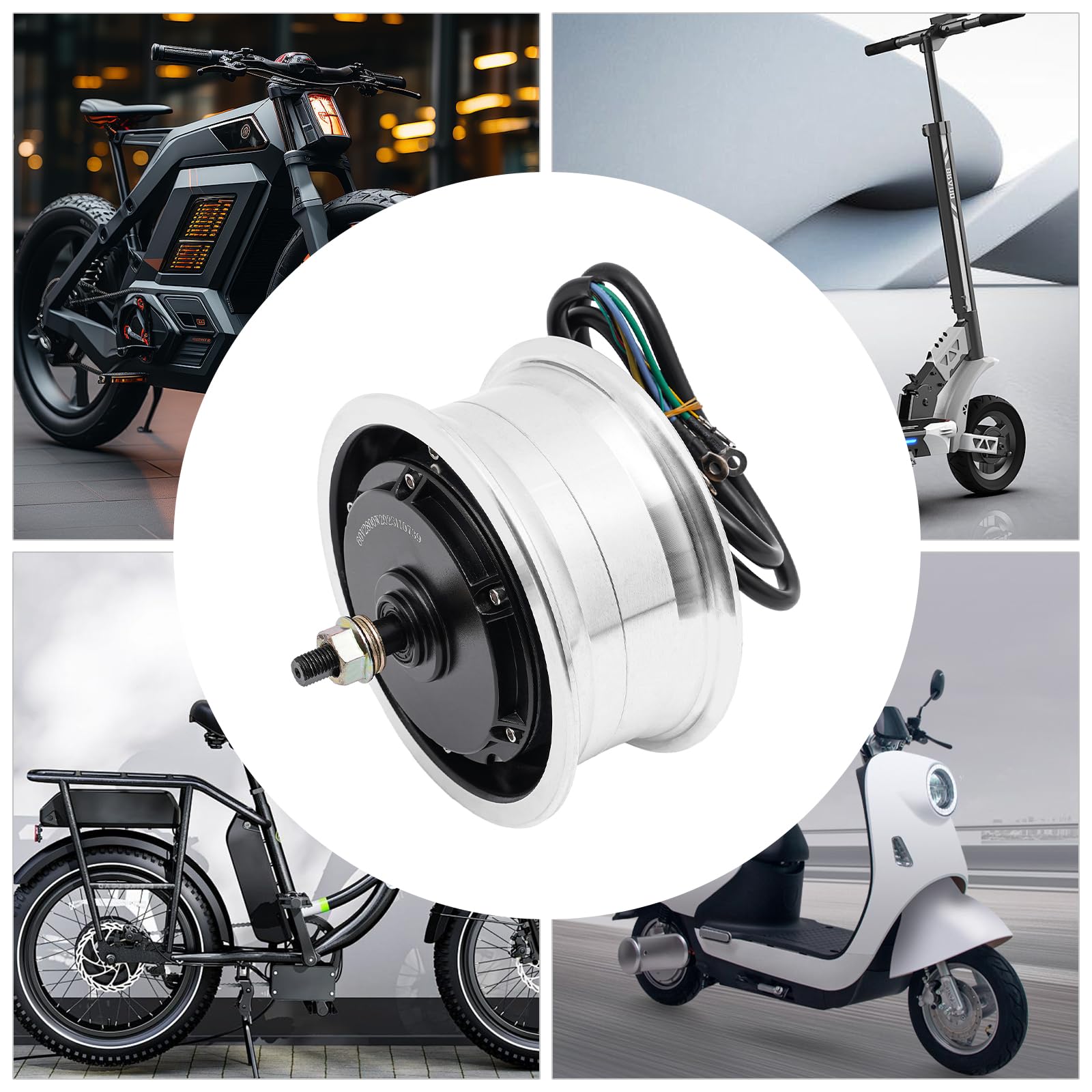 60V 2800W Brushless Electric Motor for 11