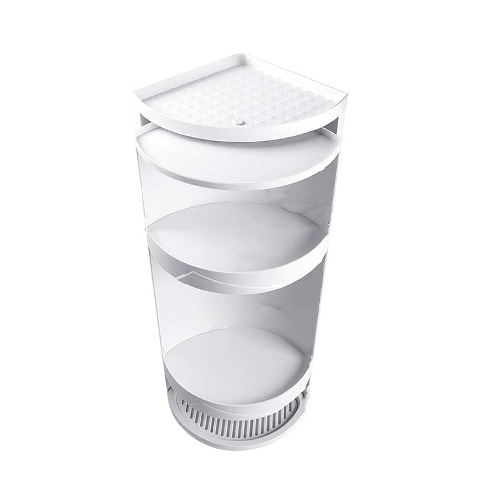 AGYH No-Drill Bathroom Shelf - Triangle Rotating Wall Mounted Storage Rack for Toilet & Sink Organization | Perfect for Small Bathrooms, Apartments & Vanity Storage