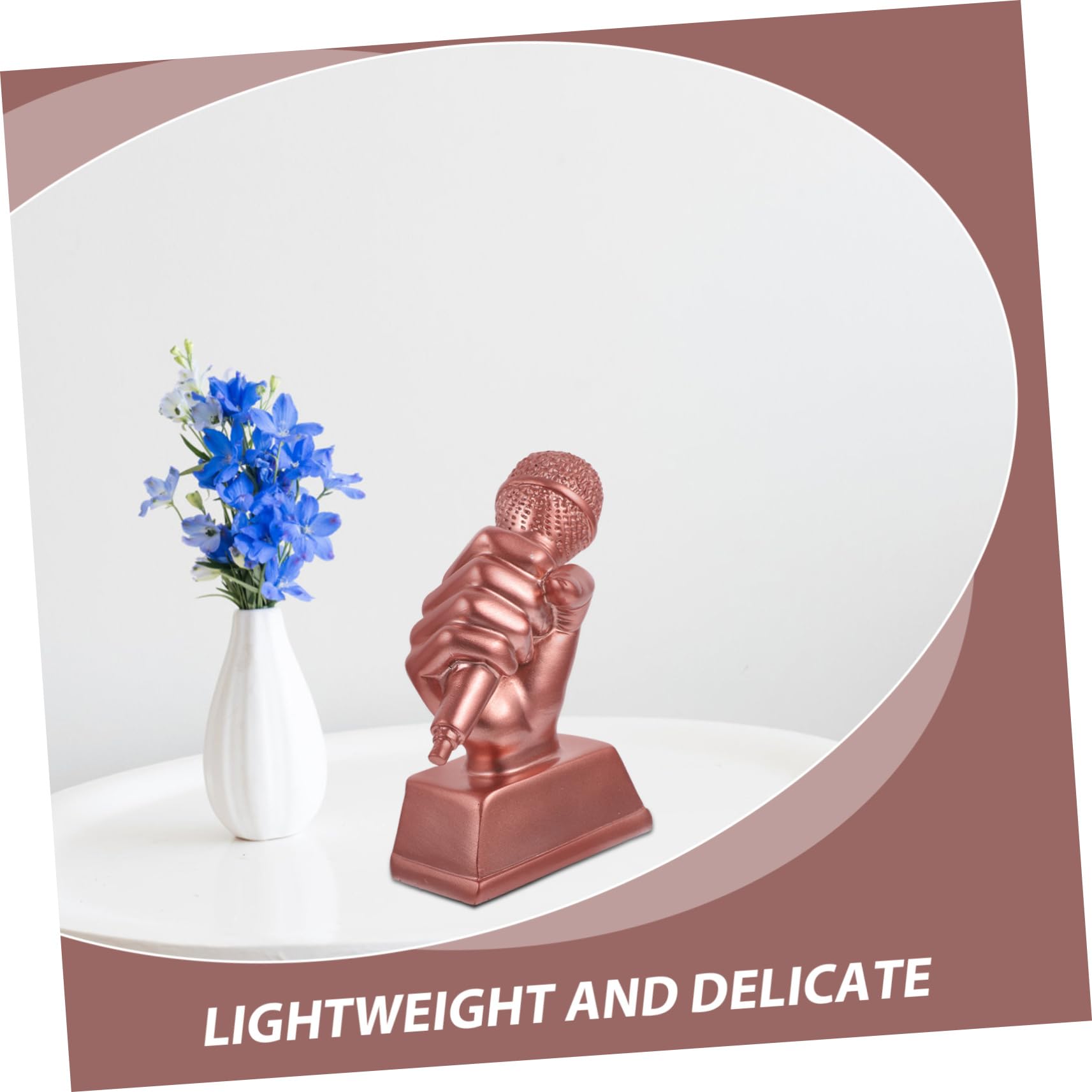 Yardwe Mini Trophy for Kids Party - Small Microphone Award Trophy for Children - Perfect for Birthday Celebrations, School Events & Sports Awards
