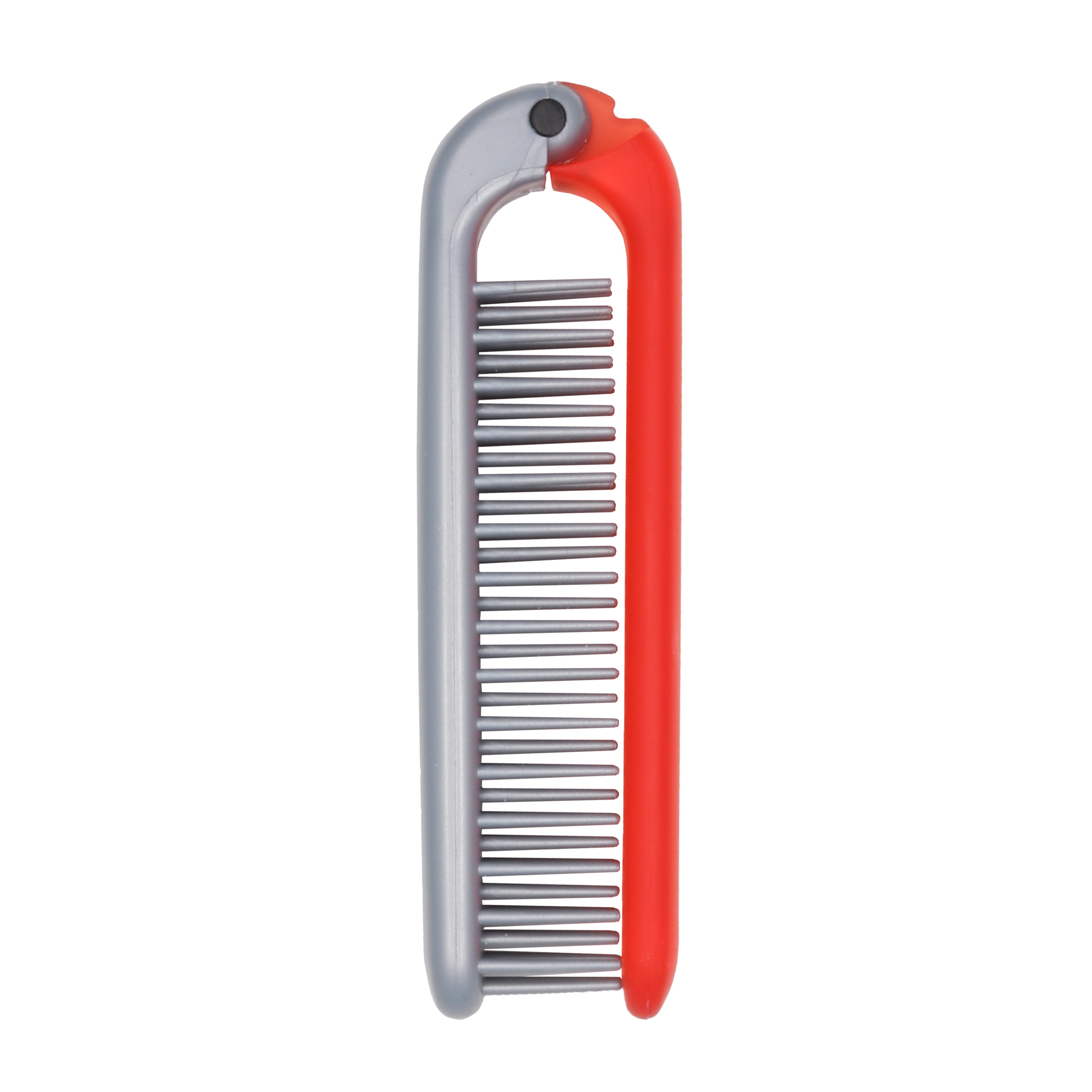 Allegro Combs ScalpCaress Mini Foldable Hairbrush - Portable Travel Hair Brush for Detangling & Scalp Massage - Perfect for Purse, Gym Bag & On-the-Go Styling