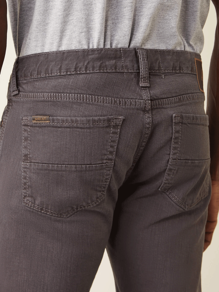 Ariat Men's M7 Grizzly Straight Jean in Charcoal - Durable Work Pants for Ranch, Construction & Outdoor Activities