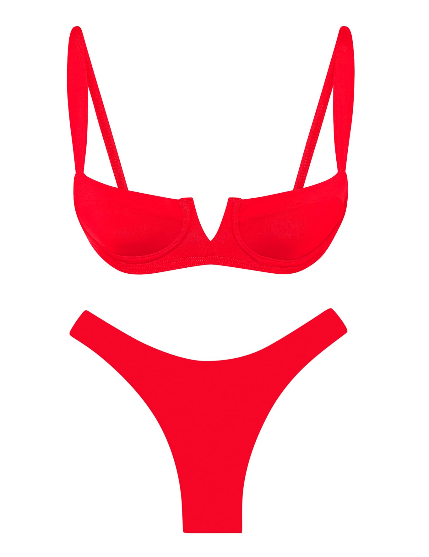 **Narecte Women's Sexy Bikini Sets - Triangle Bathing Suits for Beach, Pool & Vacation - Comfortable Swimwear for Summer**