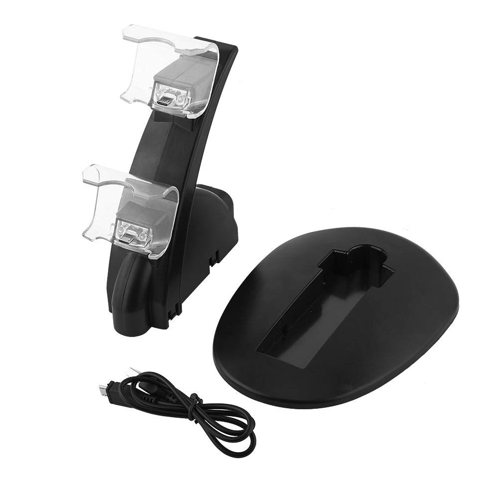 Socobeta Dual USB Charging Dock Station for PS4 Controller - Fast Charger for PS4 Slim & Pro Controllers | Gaming Accessories for PlayStation 4 | Perfect for Multiplayer Gaming & Controller Maintenance