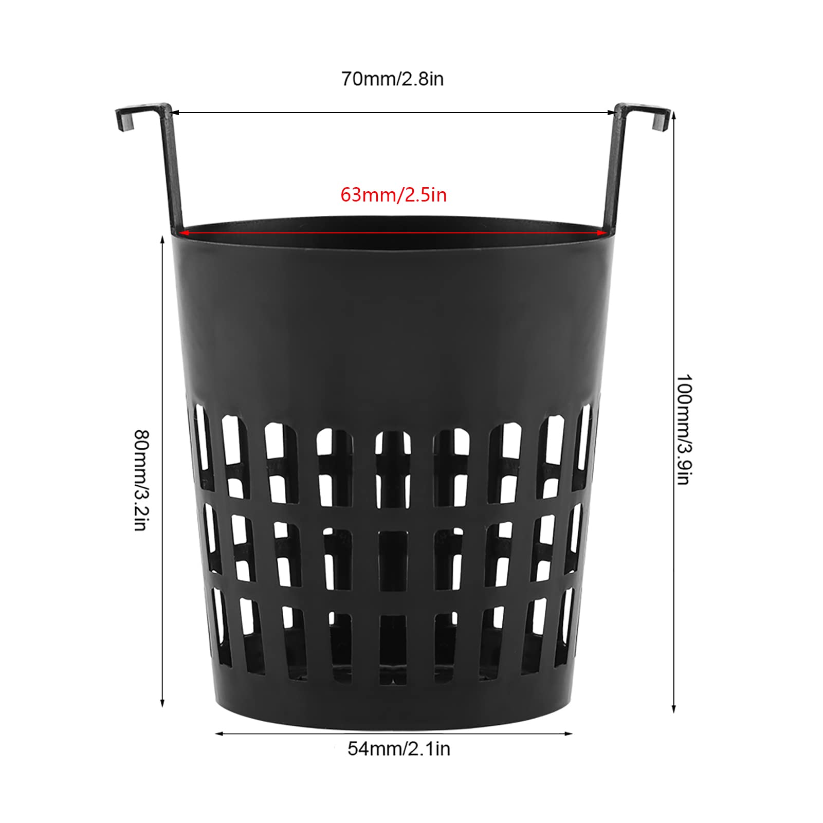 10 Pack Heavy Duty Round Hanging Plant Baskets with Hooks - Breathable Mesh Net Pots for Orchids, Hydroponics, Aquaponics & Aquaculture - Perfect for Indoor/Outdoor Gardening, Vertical Gardens & Home Decor