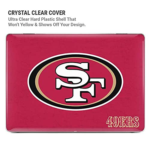 Official NFL San Francisco 49ers Distressed Design Skin & Case for MacBook Pro 16-inch (2019-2020) - Perfect for Work, School & Travel