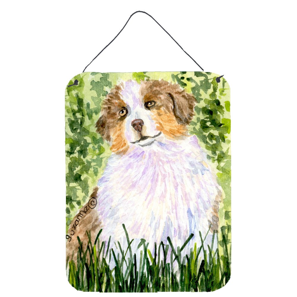 Australian Shepherd Metal Wall Art - 12x16 Aluminum Sign for Kitchen, Bar, Bathroom & Front Door Decor | Colorful Home Plaque | Perfect for Pet Lovers & Western Style Interiors