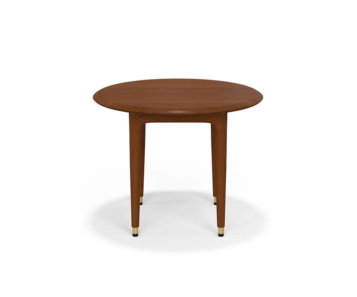 Hendrick Round End Table - Modern Side Table for Living Room, Bedroom & Office - Sturdy Wooden Accent Table with Smooth Finish - Perfect for Lamps, Books & Decor