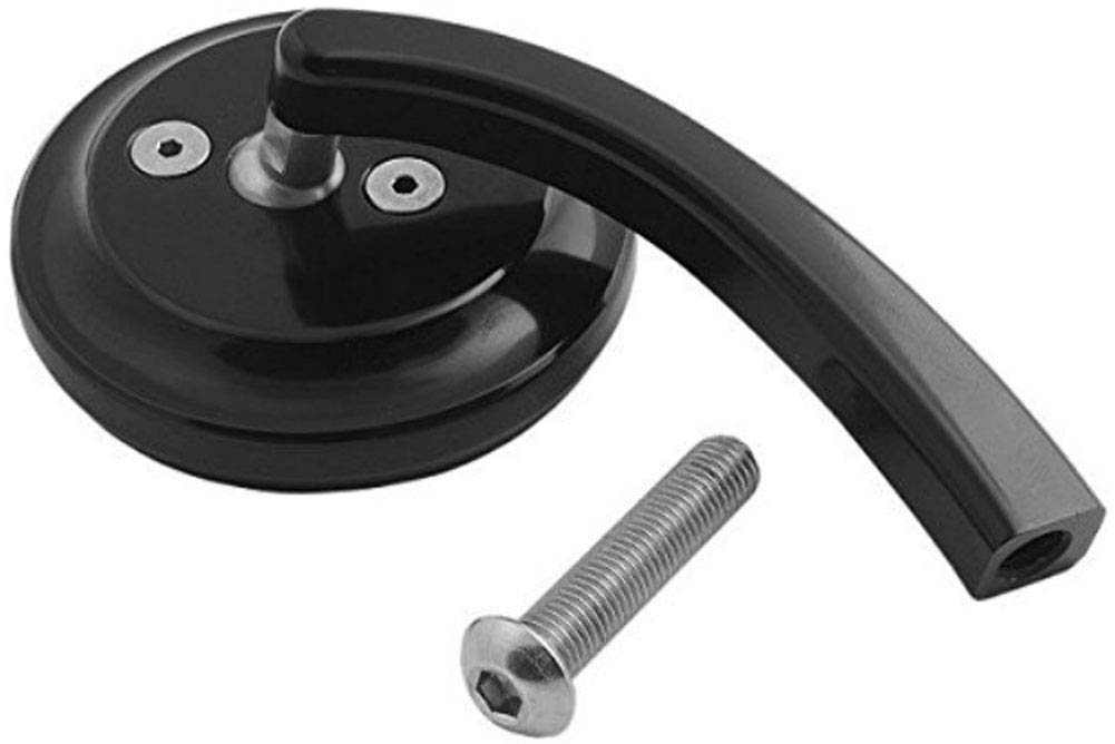 Todd's Cycle Right Black Shooter Mirror SMR-2 - Durable Motorcycle Handlebar Mirror for Safe Riding & Adventure Trips
