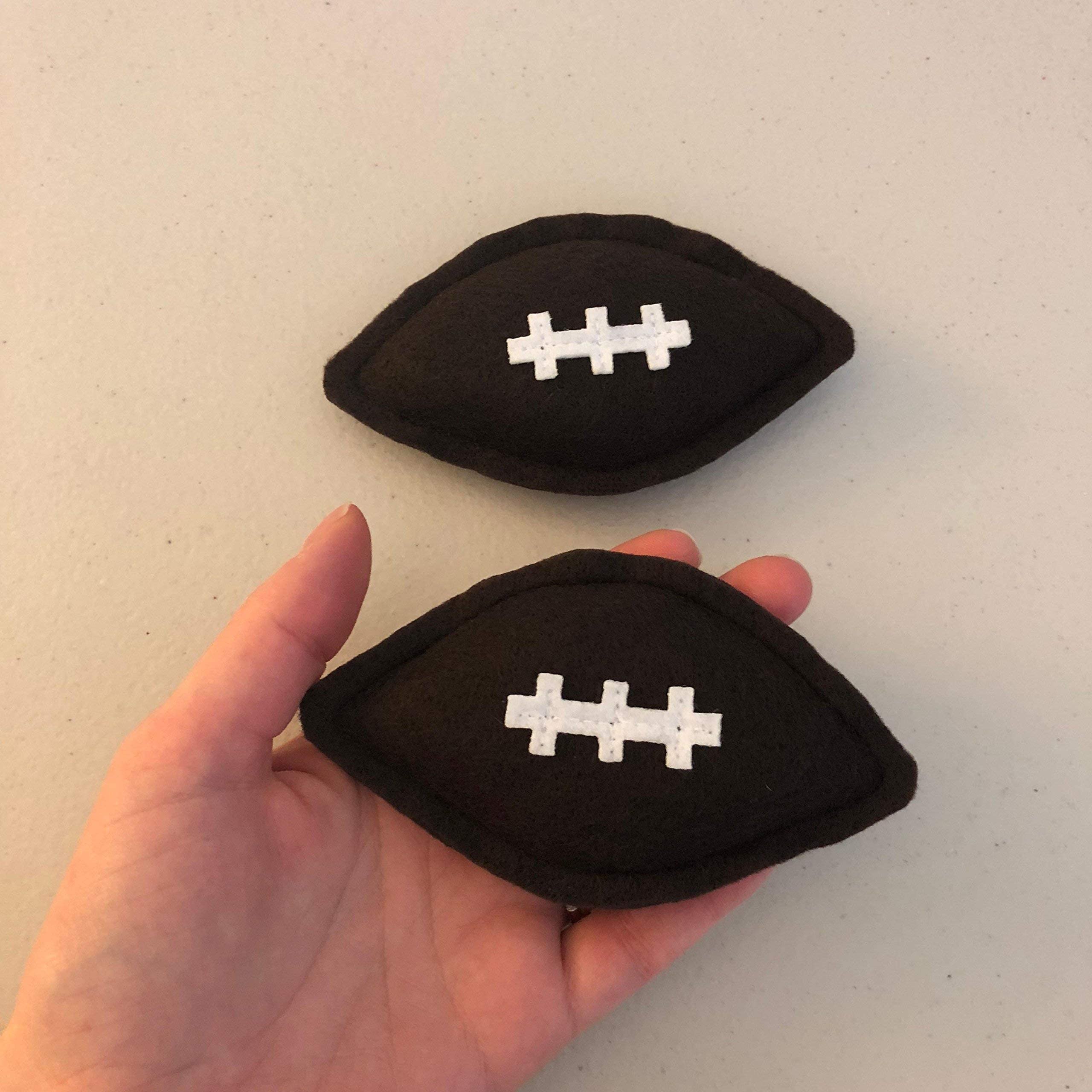 Organic Catnip Football Cat Toys - 2 Pack Fun Interactive Play Toys for Kittens & Adult Cats - Perfect for Indoor Play, Training & Bonding Time
