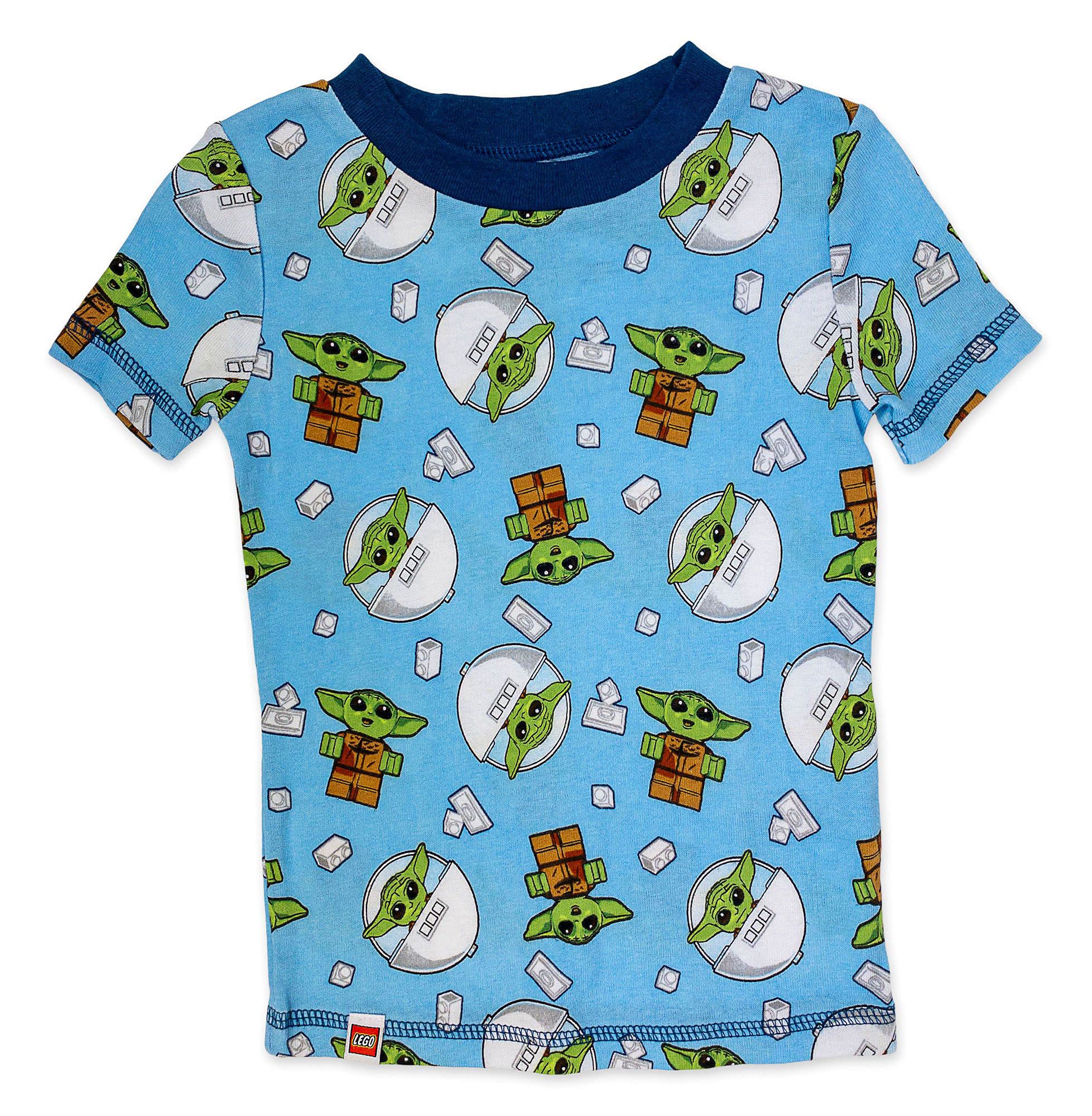 LEGO Star Wars The Child (Baby Yoda) Cotton Pajama Set for Toddler Boys - 3T Blue | Soft Sleepwear for Kids, Birthday Gift & Star Wars Themed Bedtime Outfit