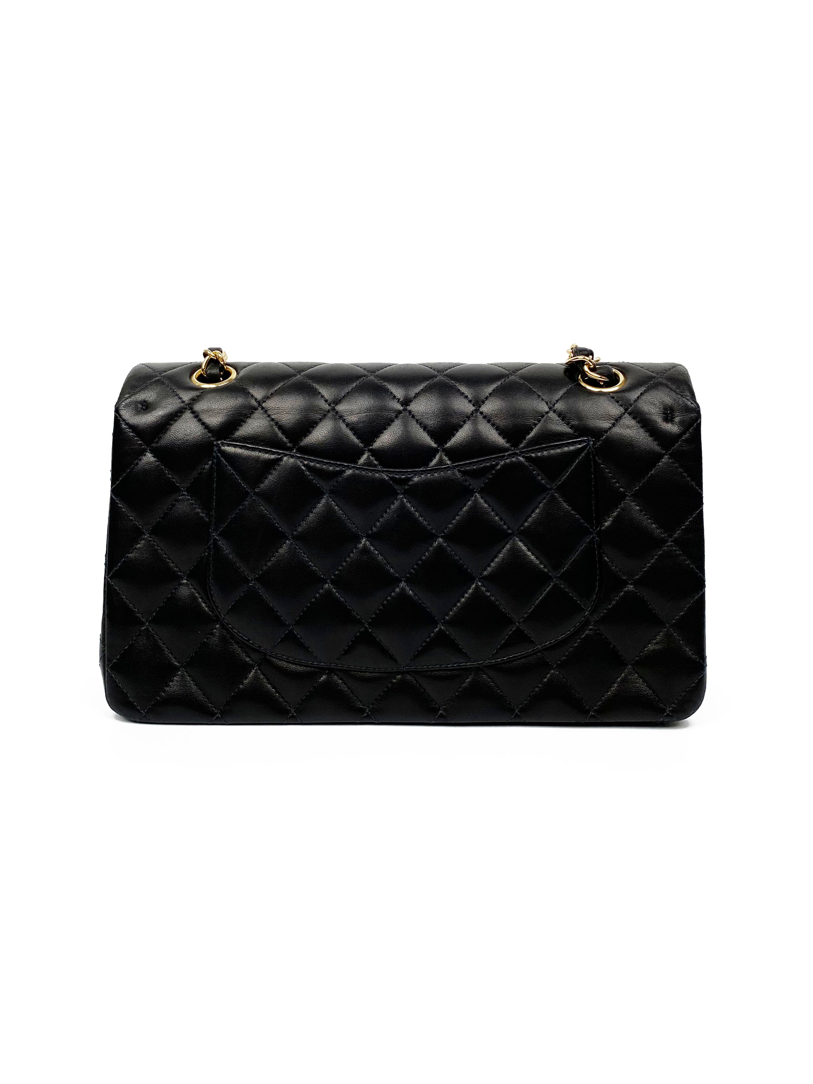 Chanel Medium Black Lambskin Classic Flap Bag - Luxury Designer Handbag for Women | Perfect for Evening Events, Date Nights & Special Occasions
