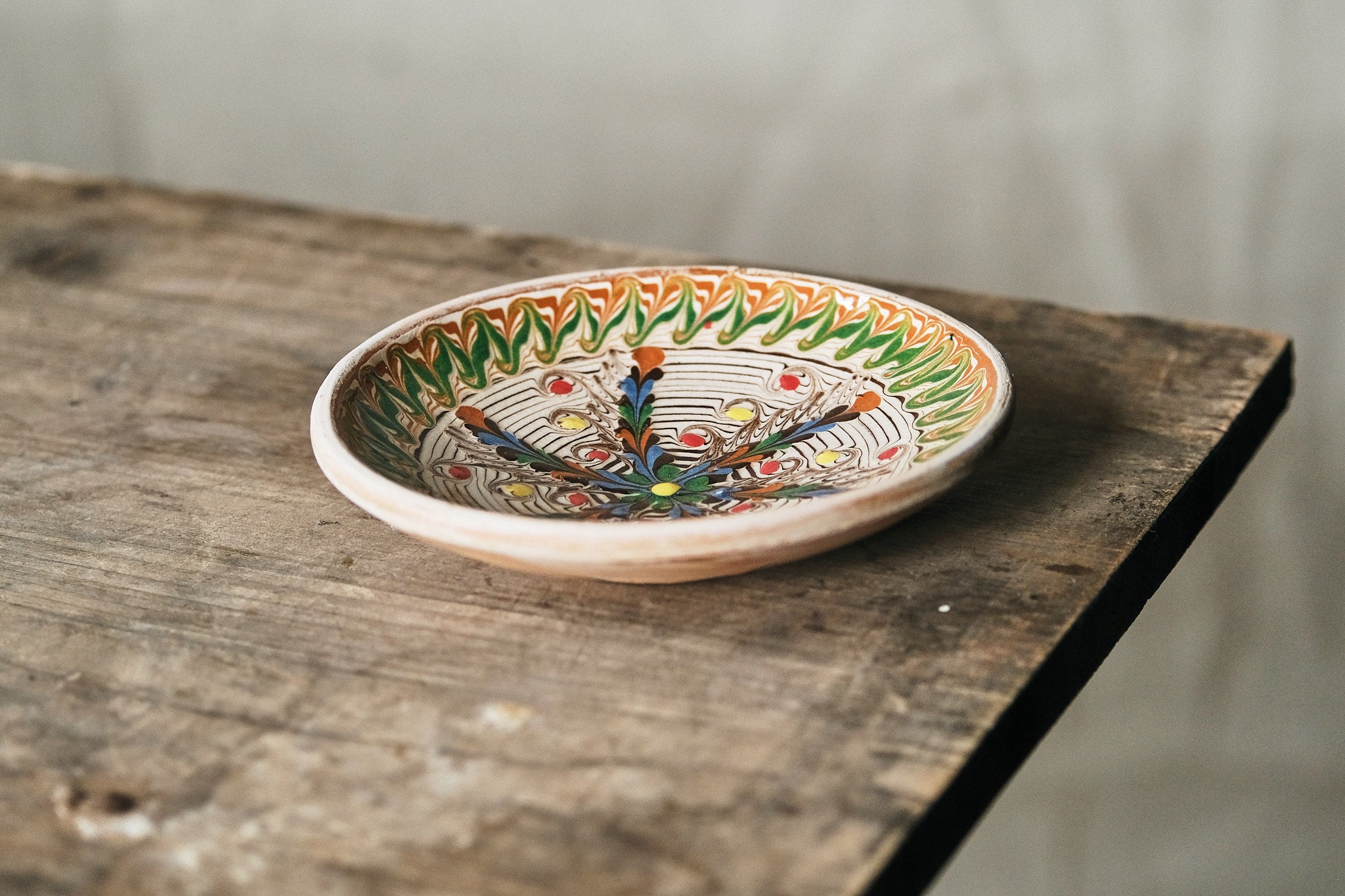 Green Wave Handmade Ceramic Dipping Bowl - Perfect for Sauces, Dressings & Snacks - Elegant Serving Dish for Parties, Dinners & Home Use