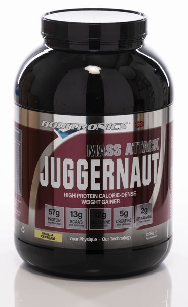 Boditronics Mass Attack Juggernaut 2kg Weight Gain Supplement - Muscle Building & Strength Booster for Bodybuilders & Athletes | Perfect for Post-Workout Recovery & Bulking Phase