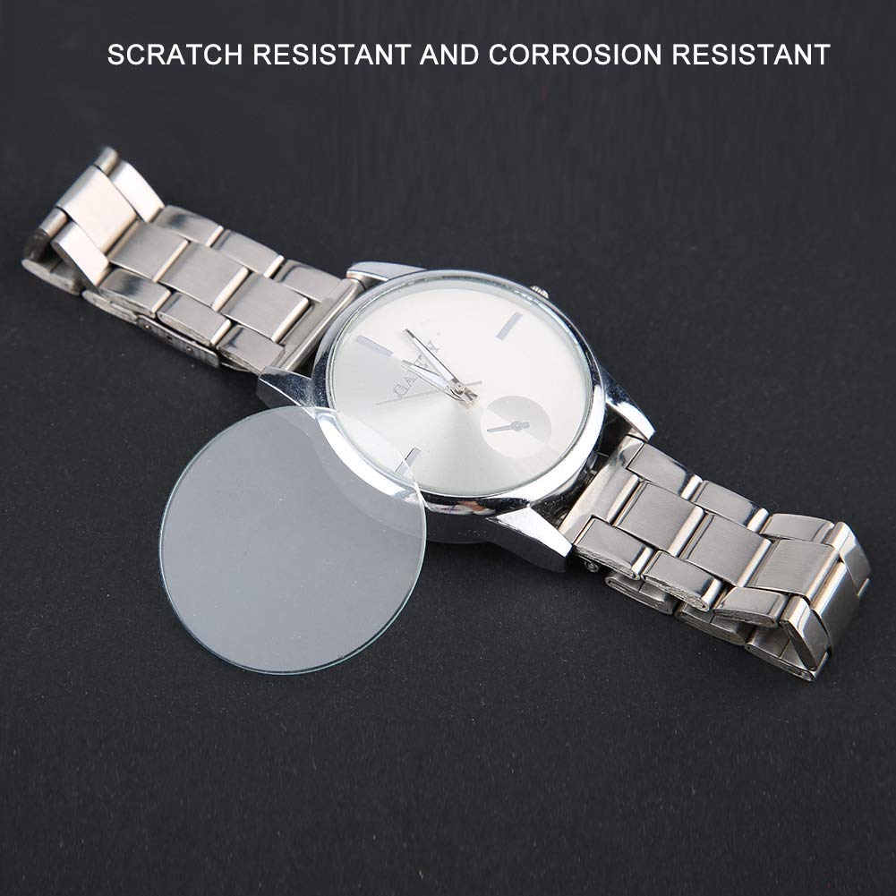 5PCS Scratch-Resistant Watch Glass Lens - 37mm/38mm/39mm Round Watch Crystal Replacement for Watch Repair & DIY (Ideal for Watch Shops, Jewelers & Hobbyists) - Durable & Clear Timepiece Protection