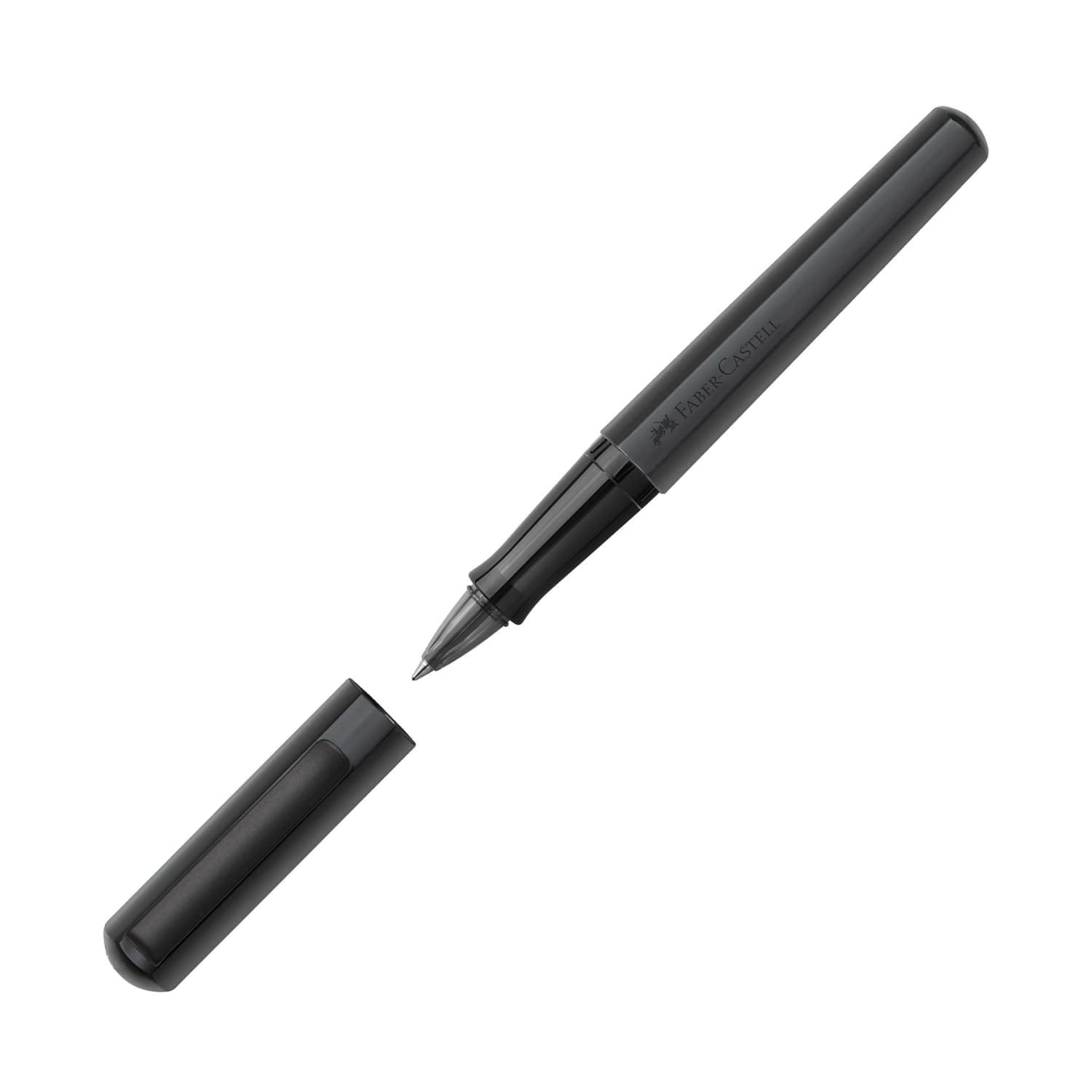 Faber-Castell Hexo Matte Black Rollerball Pen - Premium Writing Instrument for Office, School & Everyday Use
