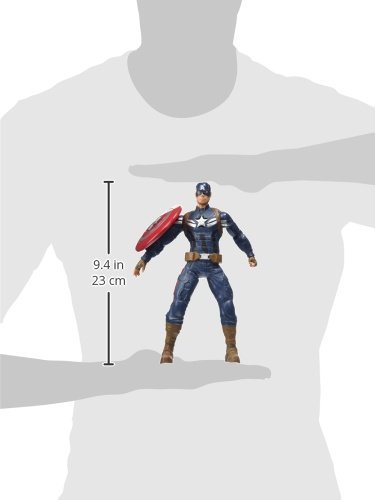 Captain America: The Winter Soldier Shield Storm 10-inch Electronic Action Figure with Light & Sound Effects - Perfect for Marvel Collectors, Kids' Birthday Gifts & Superhero Role Play