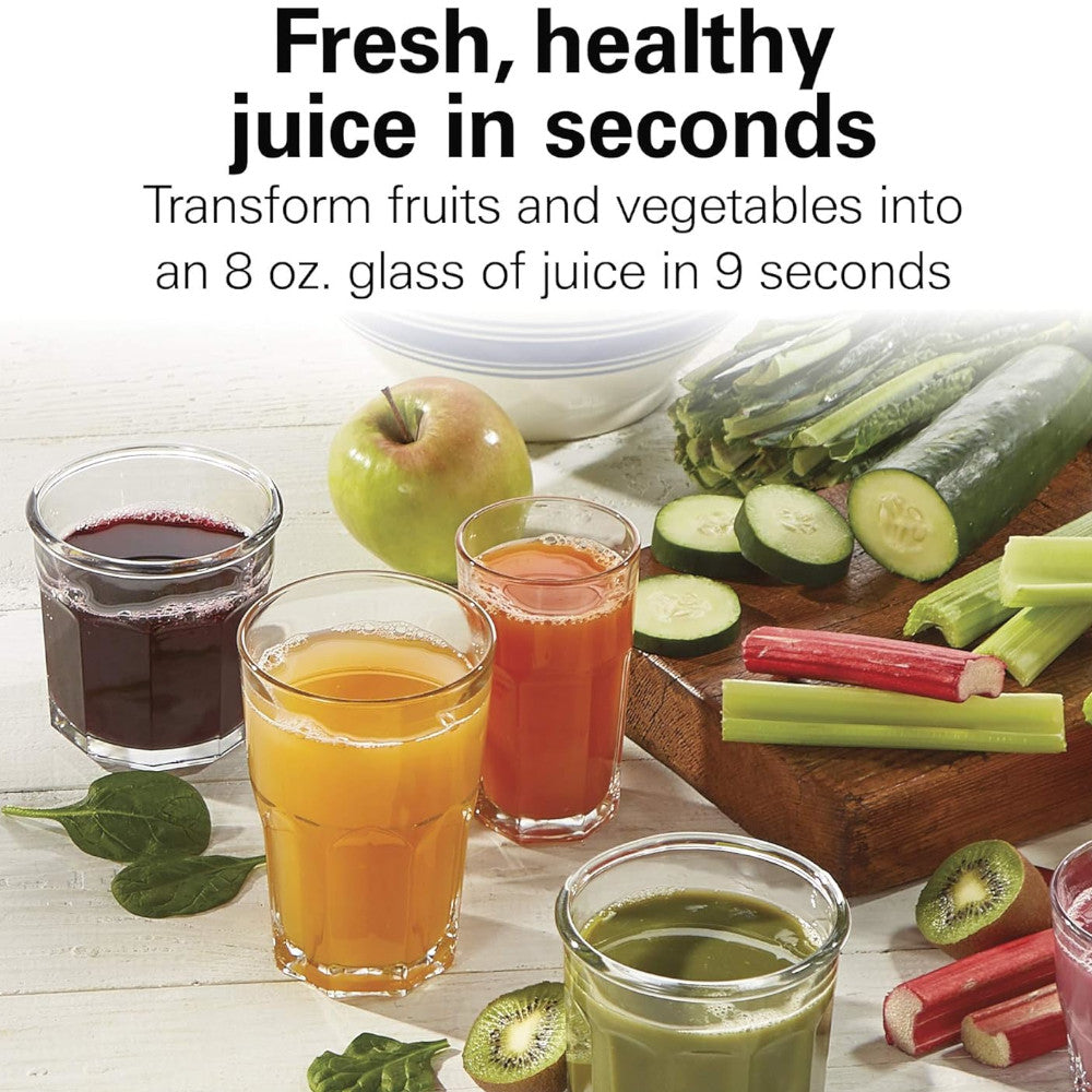 Best Hamilton Beach Whole Fruit Juicer Machine 67840 - Centrifugal Juice Extractor for Fresh Orange, Apple & Carrot Juice - Perfect for Home Kitchen & Healthy Lifestyle