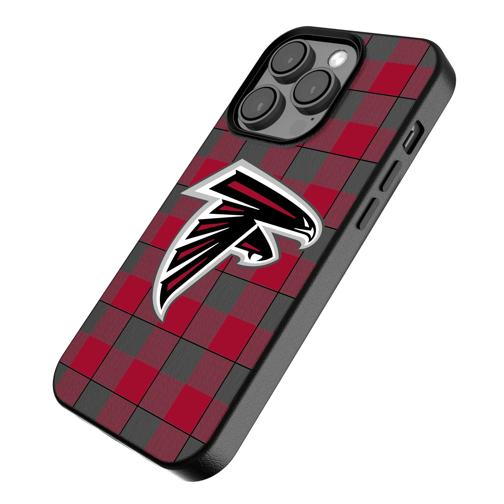 Atlanta Falcons Plaid MagSafe Compatible Phone Case for iPhone 14/13/12 Pro Max - Durable Protective Cover for Football Fans - Perfect for Game Day & Everyday Use