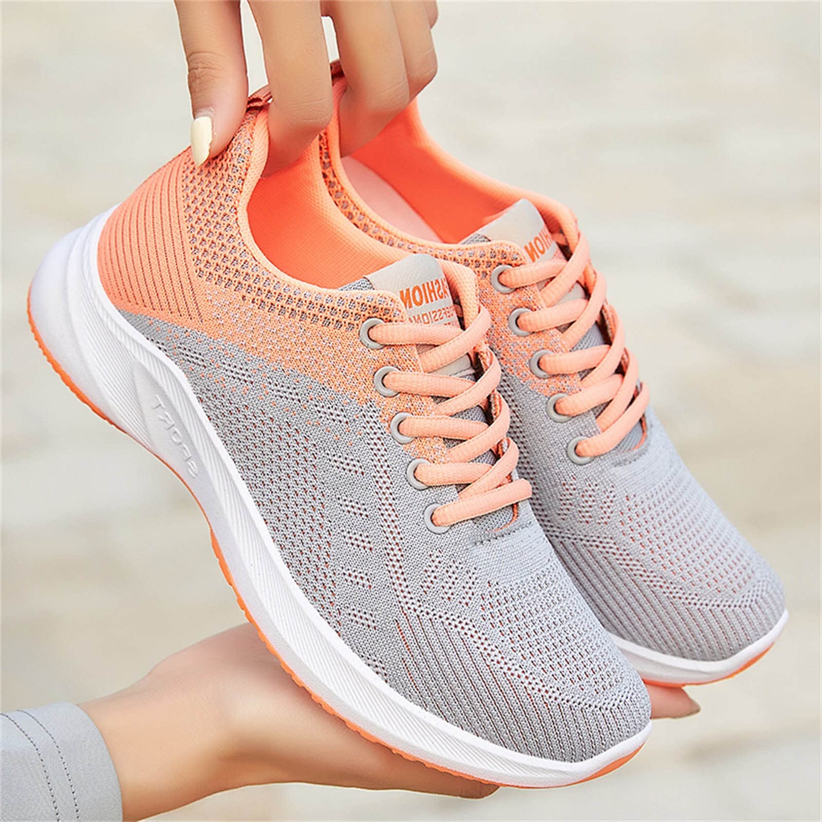 Women's White Retro Trainers - Hiking, Running, Fitness & Walking Shoes - Elegant Sports Sneakers for Trekking, Leisure & Outdoor Activities