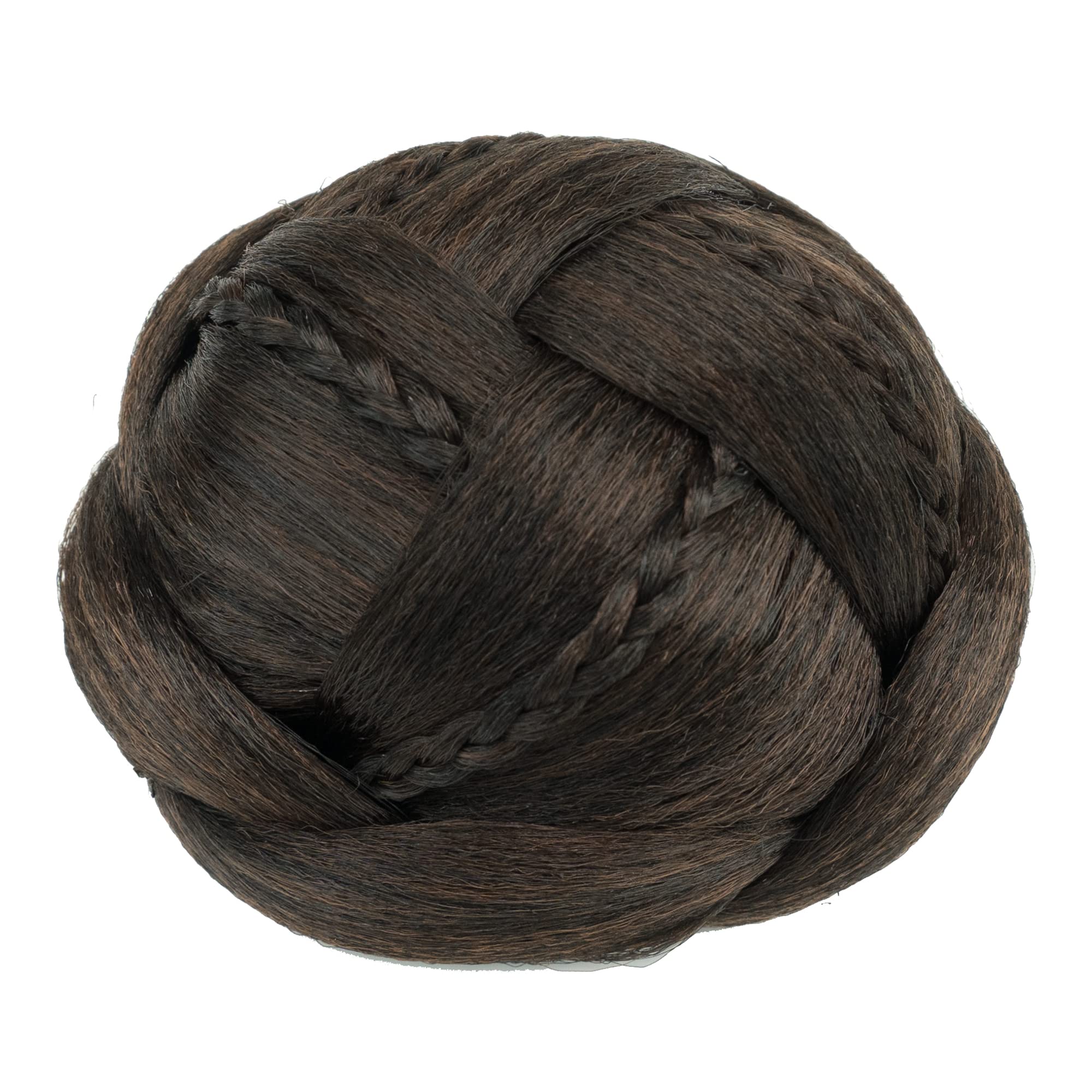IMISSU Braided Chignon Hair Donut - Women's Dancer Hairpiece for Updo, Wedding & Party - Scrunchies Hair Bun Maker (Chocolate Brown) | Perfect for Ballet, Bridal & Special Occasions