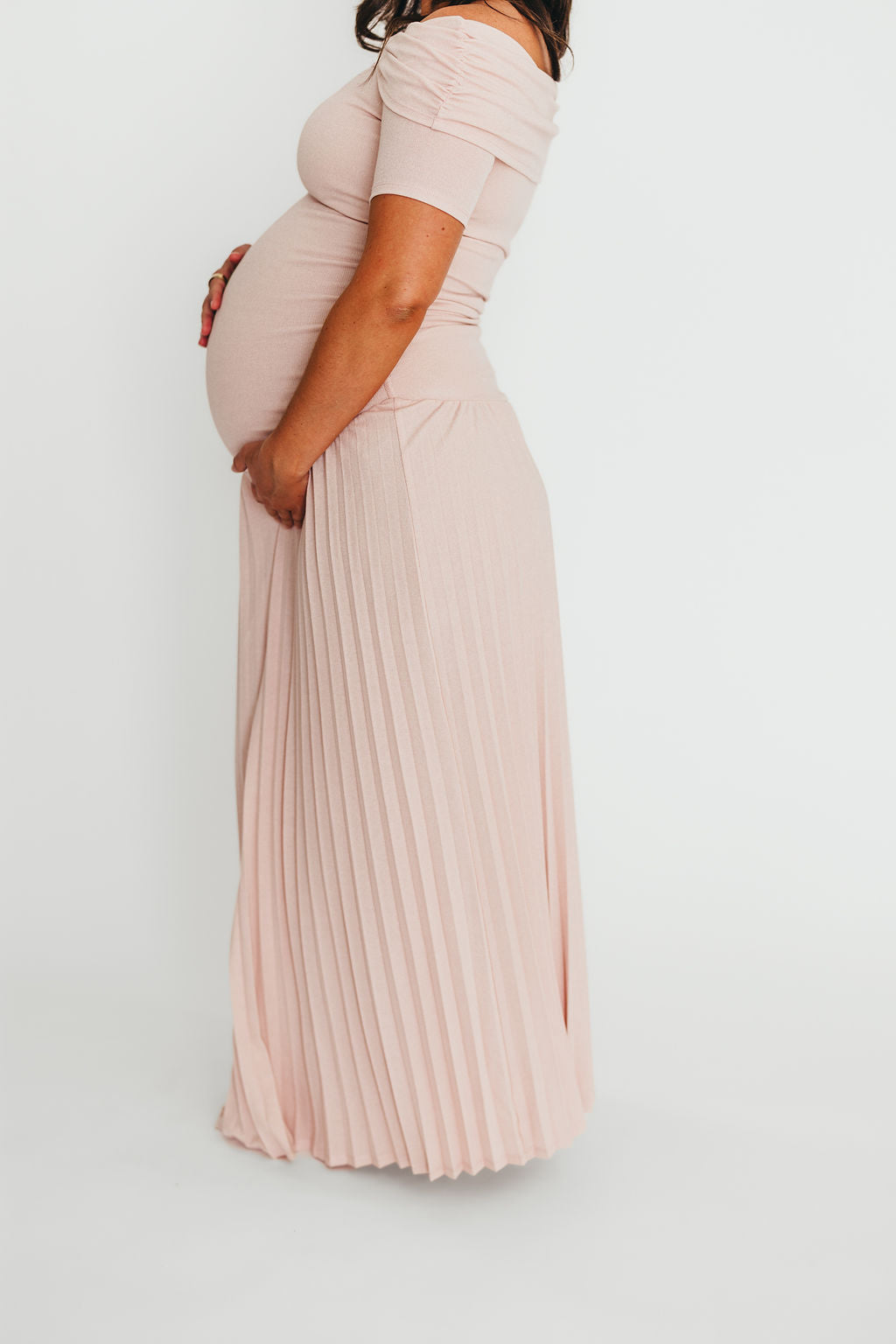 Lennox Maxi Dress for Women - Elegant Dusty Pink Flowy Long Dress for Summer, Beach, Wedding & Special Occasions