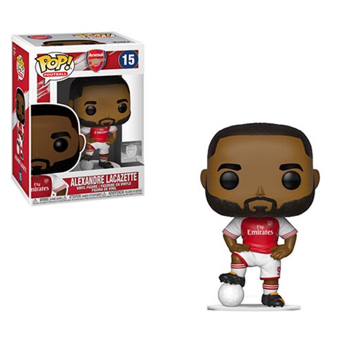 Funko Pop! Vinyl Figure - Arsenal FC Alexandre Lacazette #15 - Soccer Collectible for Fans & Gift for Football Lovers - Perfect for Display, Gifting & Sports Memorabilia Collections