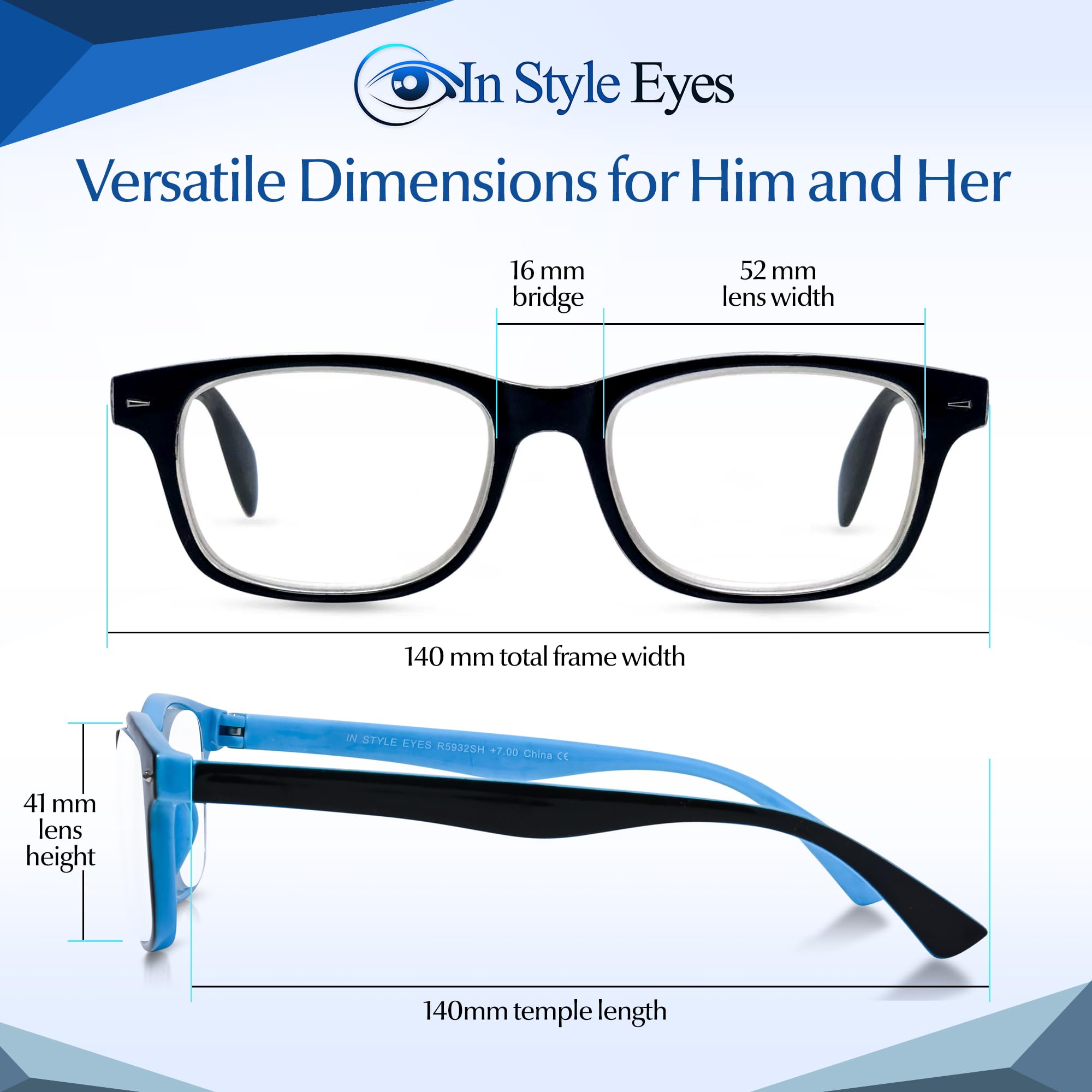 Super Strong High Magnification Reading Glasses for Women & Men - Non-Polarized Lens - Perfect for Reading, Crafts & Close Work