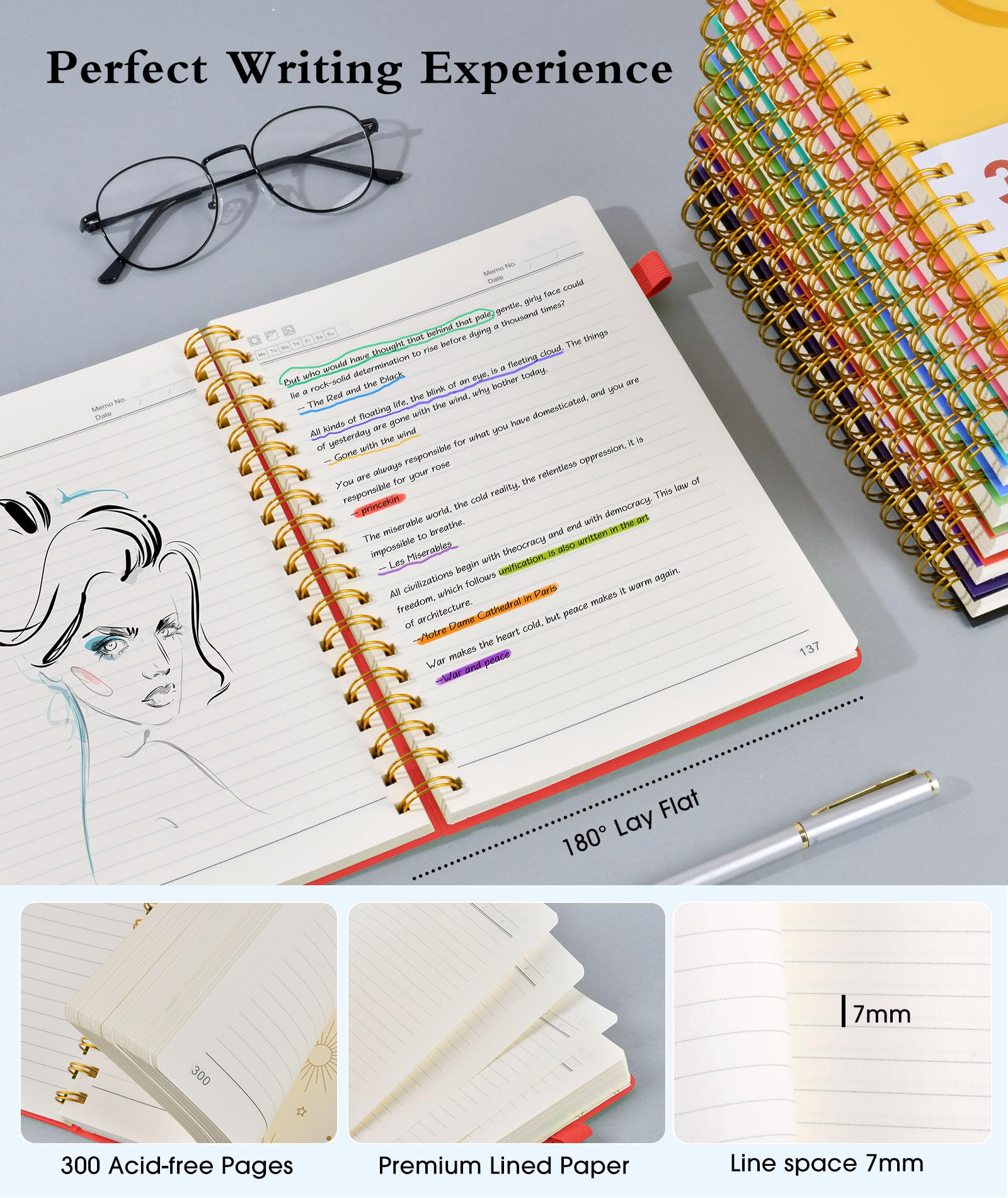 Premium A5 Spiral Notebook - 5.8