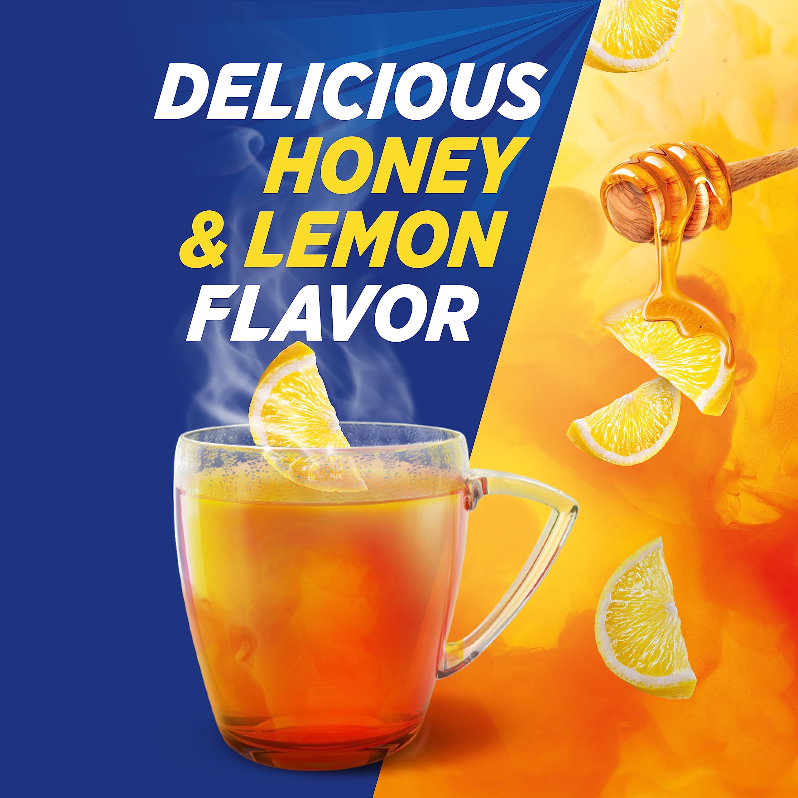 Theraflu Max Strength Daytime & Nighttime Flu Relief Powder - Honey Lemon Flavor (6 Daytime + 6 Nighttime Packets) | Fast-Acting Cold & Flu Symptom Relief for Adults | Perfect for Home, Office & Travel Use
