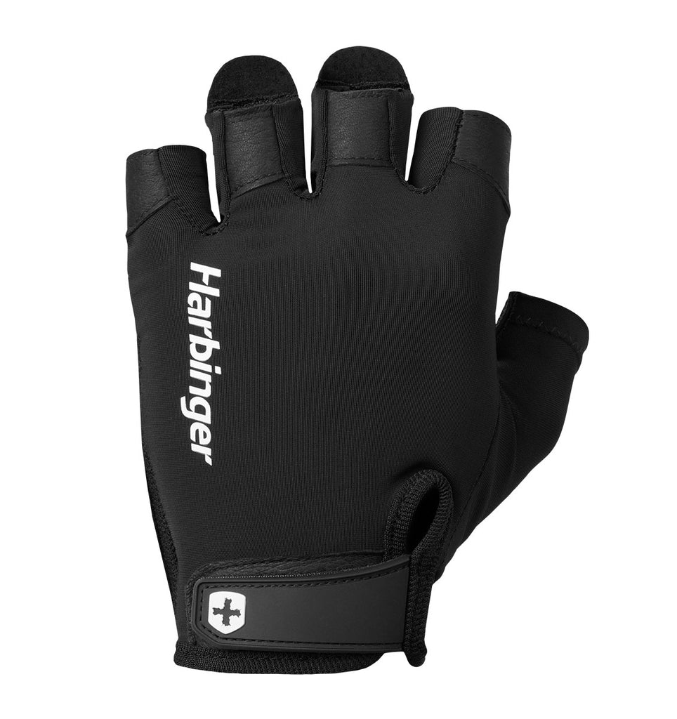 Harbinger Unisex Pro Gloves 2.0 - Black Weightlifting & Cross Training Gloves for Gym, Fitness & Workouts