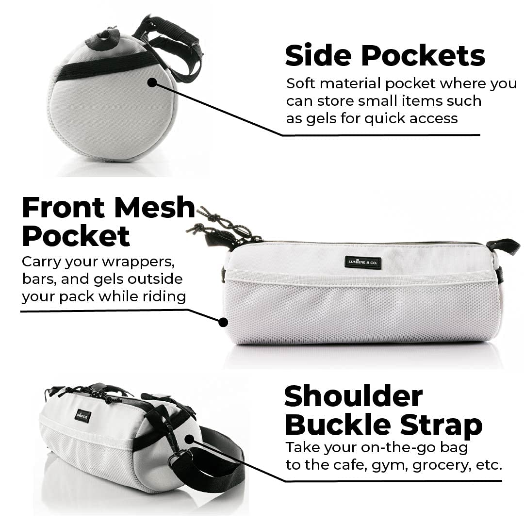 Lumiere & Co. Waterproof Bike Handlebar Bag - Front Bicycle Bag for Mountain & Road Bikes - Durable Cycling Accessories with Reflective Strip - Perfect for Commuting, Touring & Outdoor Adventures