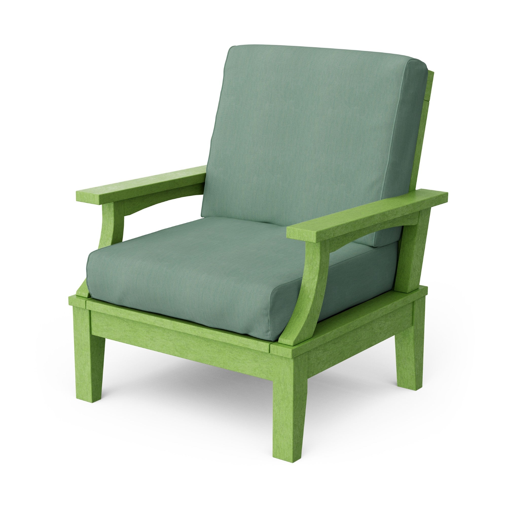Heritage Deep Seating Patio Chair with Weather-Resistant Cushions - Outdoor Lounge Furniture for Garden, Poolside & Backyard Relaxation