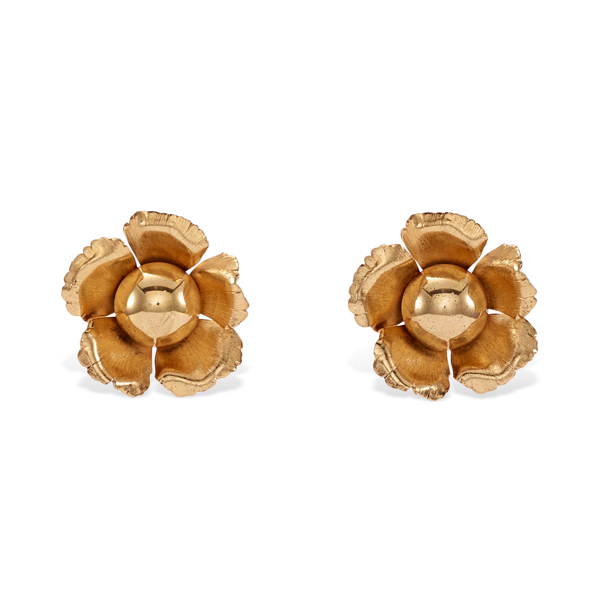 Eden Domed Stud Earrings for Women - Elegant Gold/Silver Jewelry for Everyday Wear | Perfect for Gifts, Parties & Special Occasions