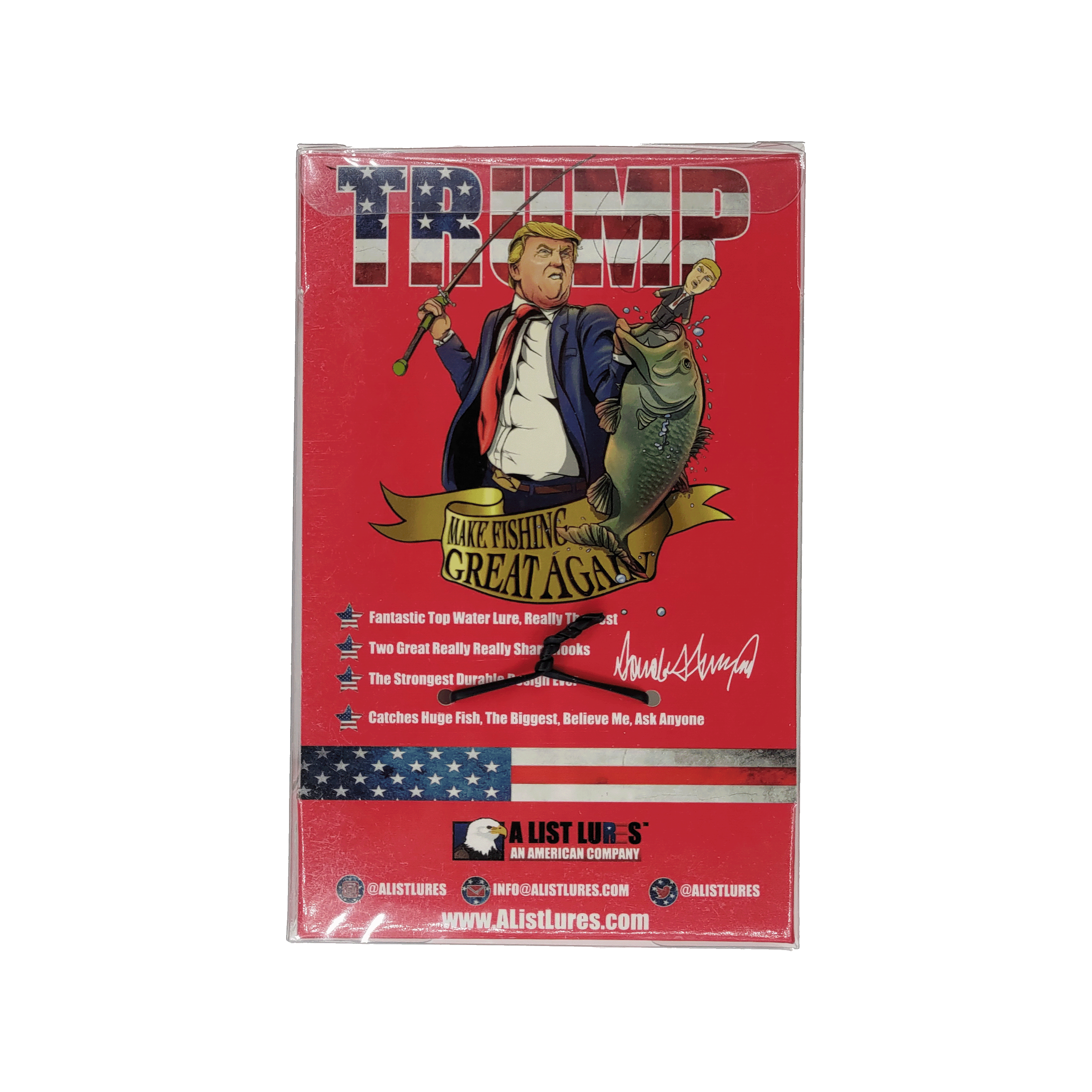 Premium Trump Topwater Fishing Lure - Realistic Bait for Bass, Pike & Walleye - Perfect for Freshwater & Saltwater Fishing Adventures