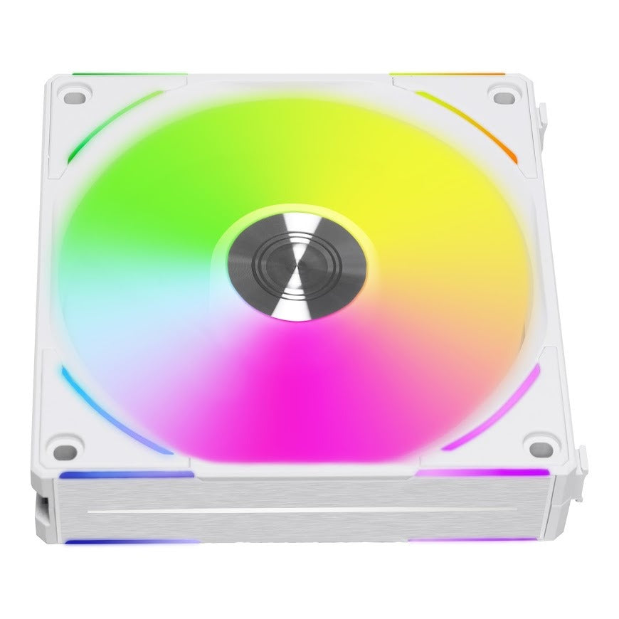 Lian Li UNI FAN AL120 V2 120mm RGB PWM PC Case Fan - High Performance Cooling for Gaming PC & Workstation (Black/White) - Perfect for Custom PC Builds, Liquid Cooling & Silent Operation