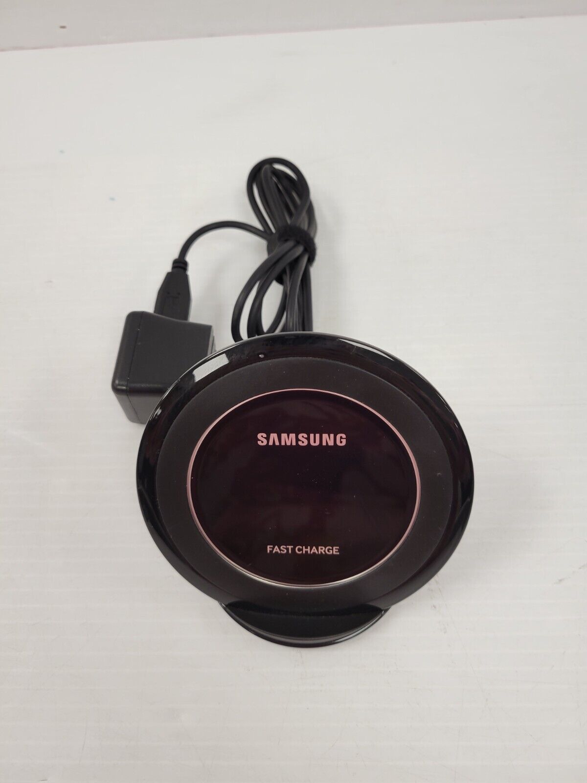 Samsung EP-NG930 Fast Wireless Charger Pad - Qi Certified for iPhone 15/14/13, Galaxy S23/S22, AirPods - Perfect for Home, Office & Nightstand Charging
