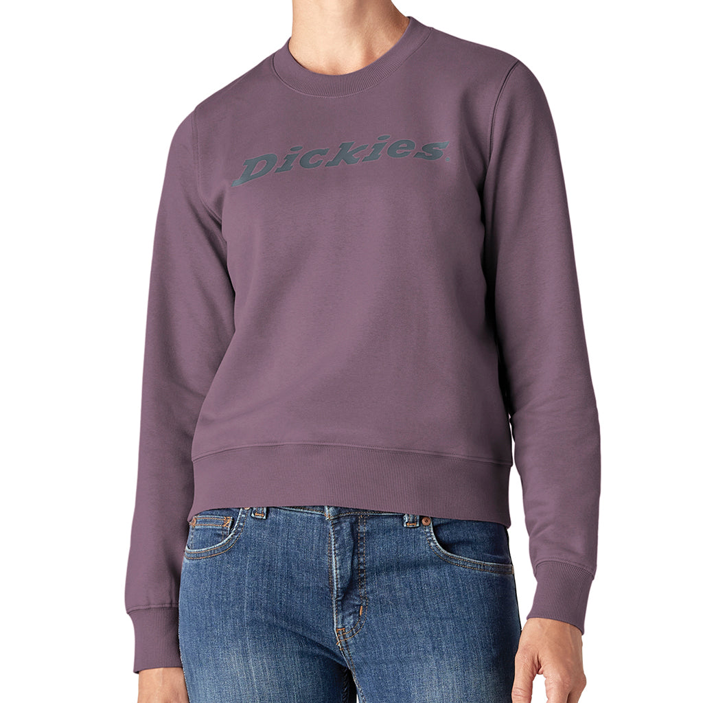 Dickies Women's WordMark Crew Neck T-Shirt - Comfortable Casual Tee for Work, Outfits & Everyday Wear