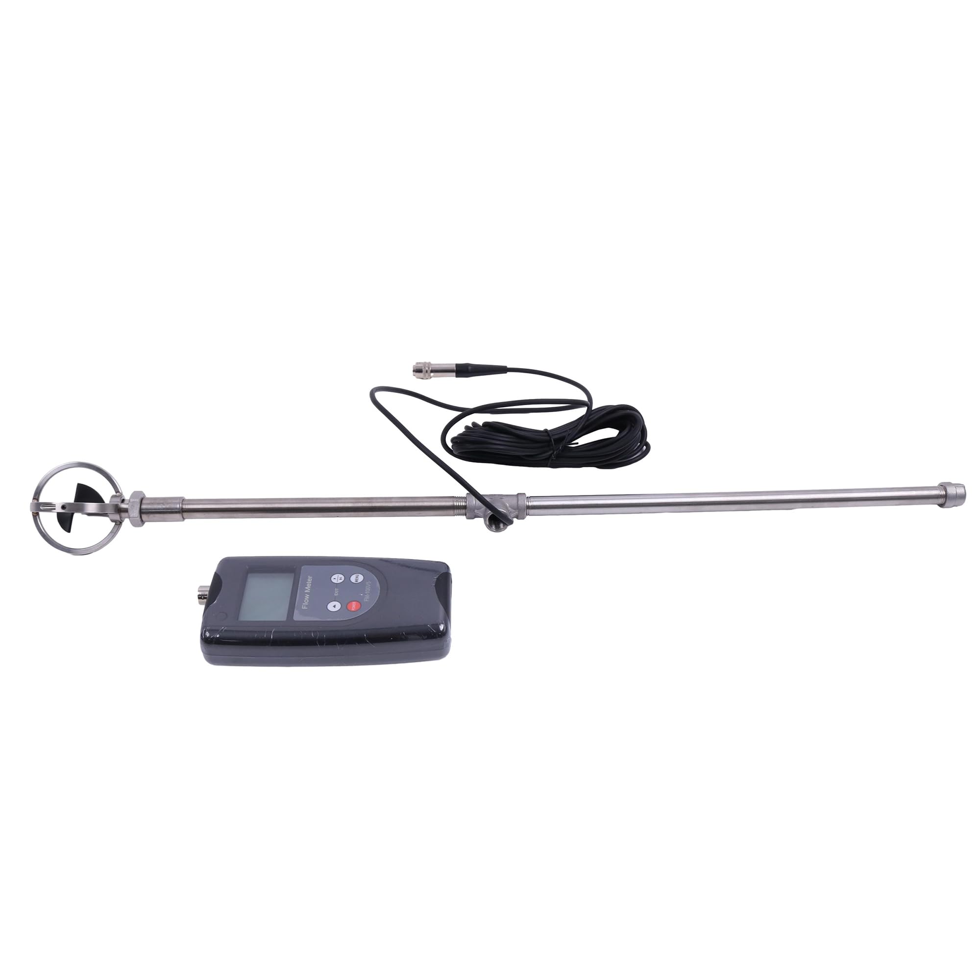 FM-100V5 Digital Water Flow Meter - Open Channel Flow Velocity Sensor with 0.01-5.00 m/s Measurement Range | Accurate Water Flow Rate Monitoring for Irrigation, Hydrological Studies & Industrial Applications