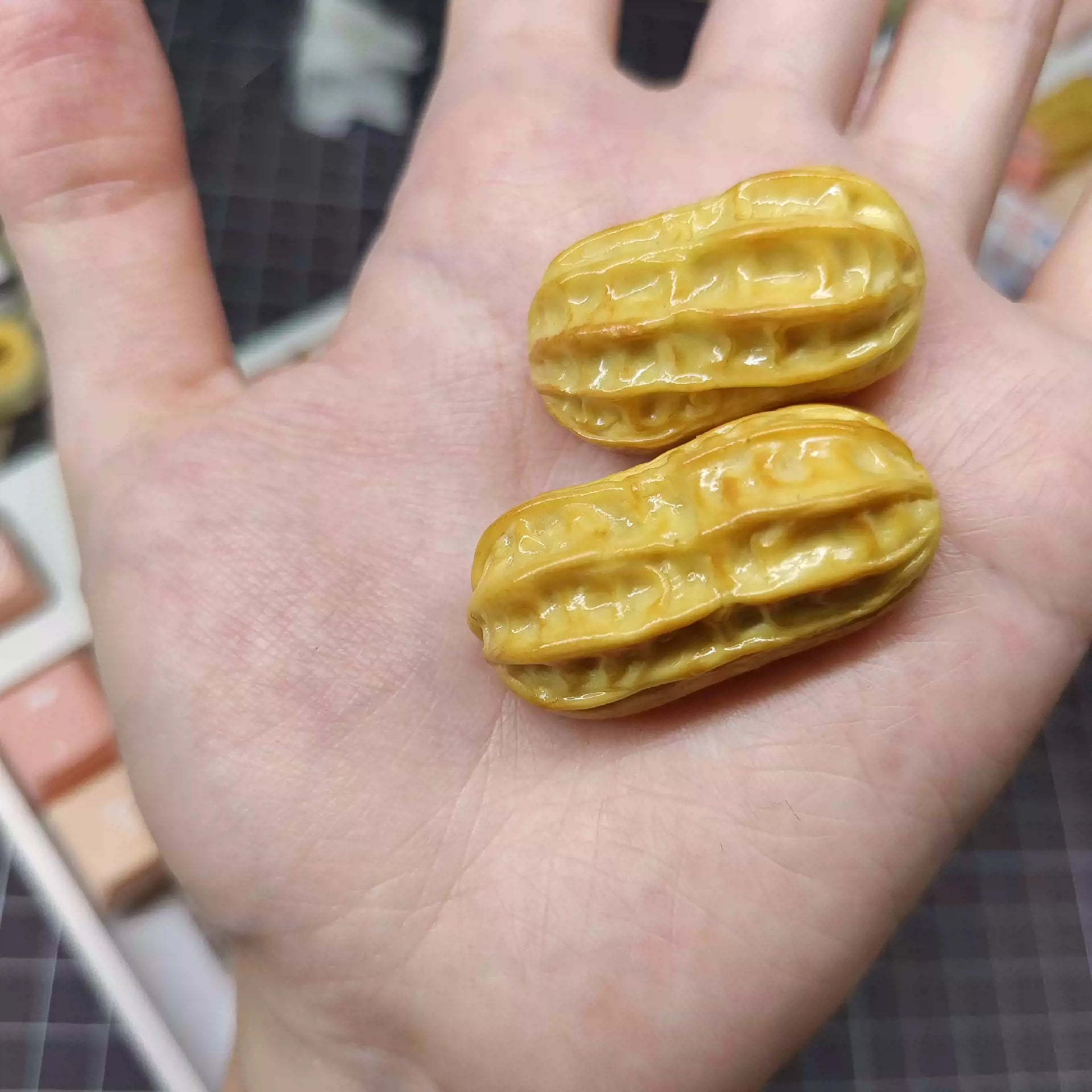 Handmade Resin Clay Food Collection Keycaps - Custom Stone Plastic Clay Artisan Keycaps for Mechanical Keyboards | Unique Keyboard Decor for Gaming & Office Use