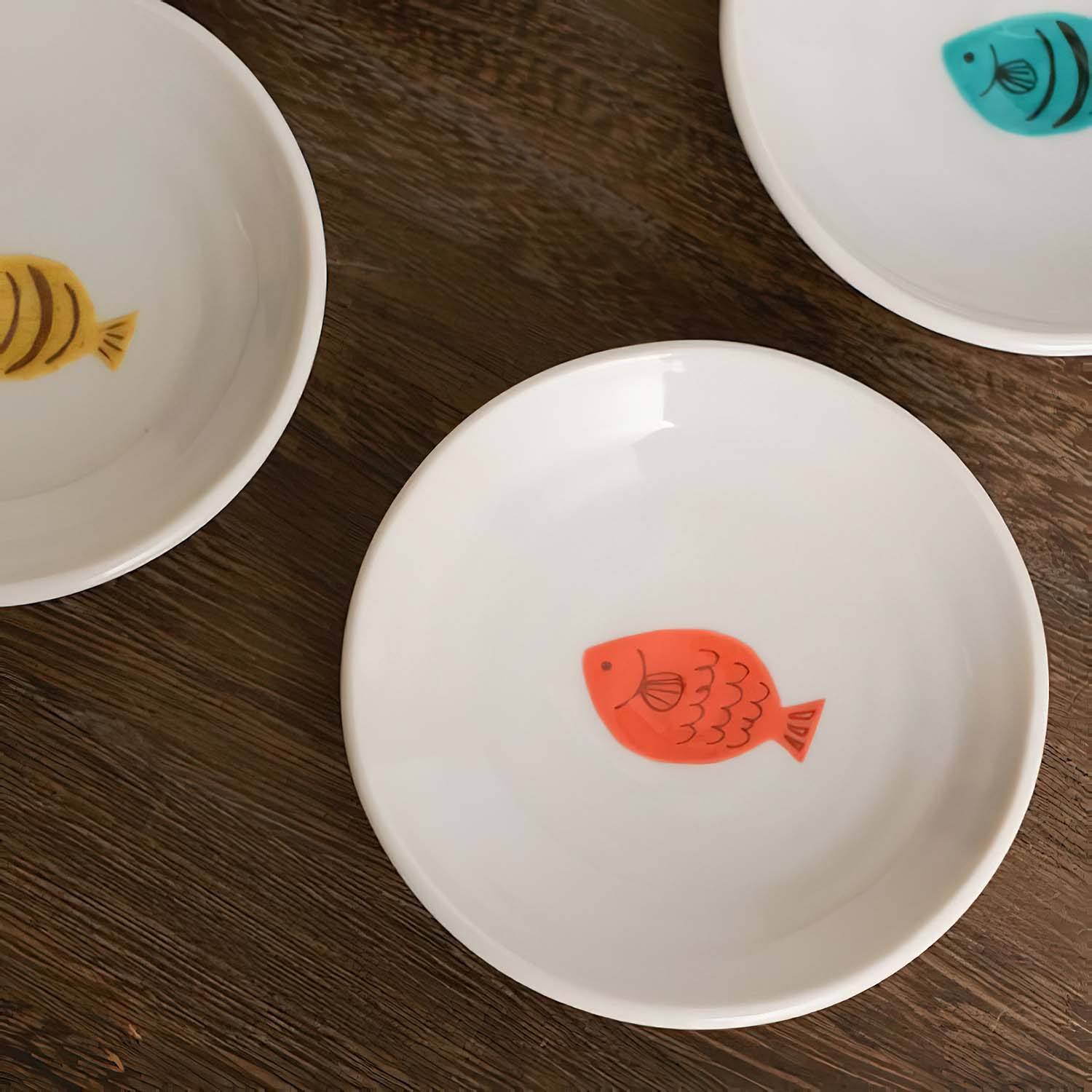 Harekutani Porcelain Small Fish Appetizer Plates Set of 4 - Elegant Japanese Ceramic Dish for Sushi, Desserts & Tapas Serving - Perfect for Dinner Parties, Home Decor & Gift Giving