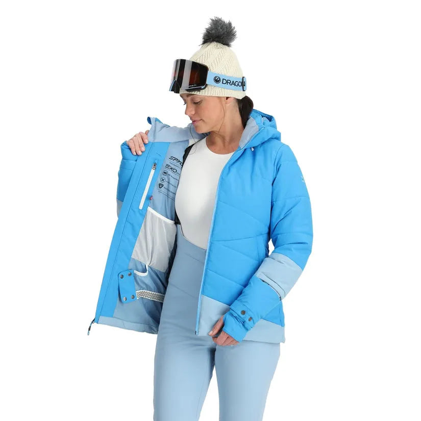 Spyder Women's Haven Jacket 2025 - Waterproof Winter Coat with Fleece Lining for Skiing, Snowboarding & Outdoor Activities