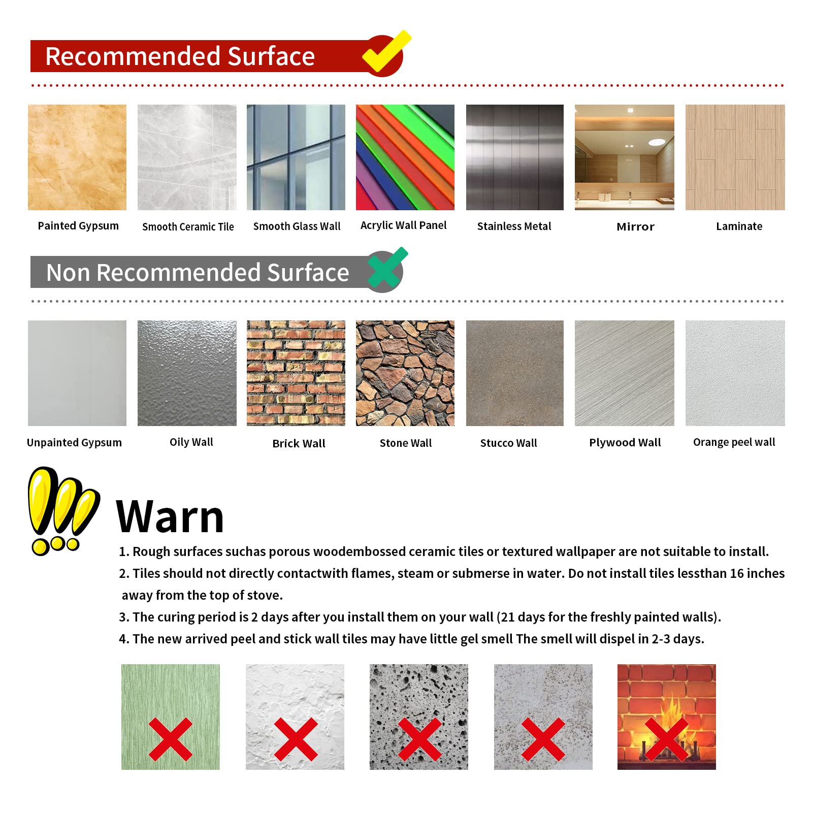 Kakofaci Peel and Stick Tile Stickers - 16 Pcs (6x6 Inch) Self-Adhesive Vinyl Backsplash for Kitchen, Bathroom & Home Decor | Easy DIY Wall Tile Upgrade for Countertops, Cabinets & Furniture