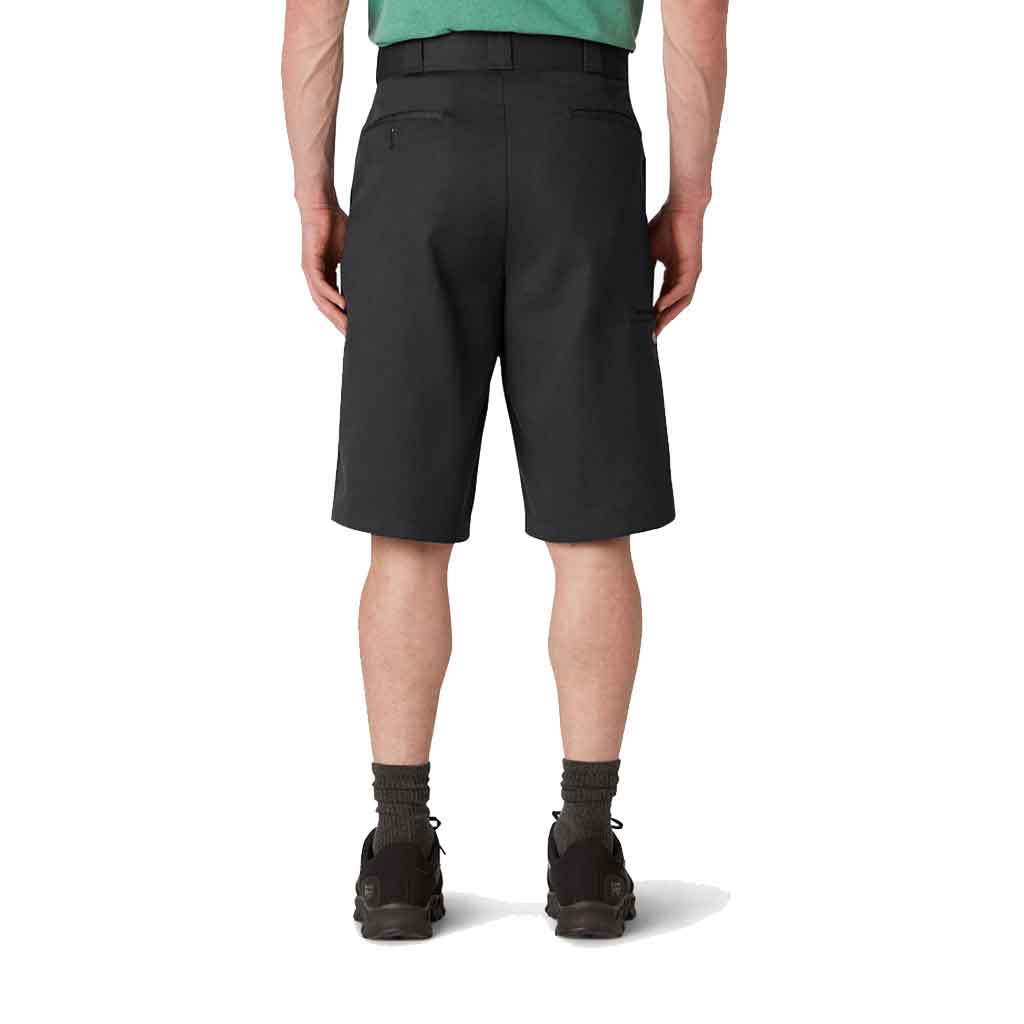 Dickies 13 Multi-Pocket Work Shorts for Men - Black | Durable & Comfortable Cargo Shorts for Outdoor, Hiking & Construction Work