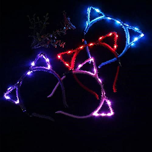 10 PCS LED Flashing Glow Headbands for Women & Girls - Blinking Light Up Hair Accessories for Concerts, Parties, Halloween, Christmas, Weddings - Perfect for Raves, Festivals, Night Events and Costume Parties