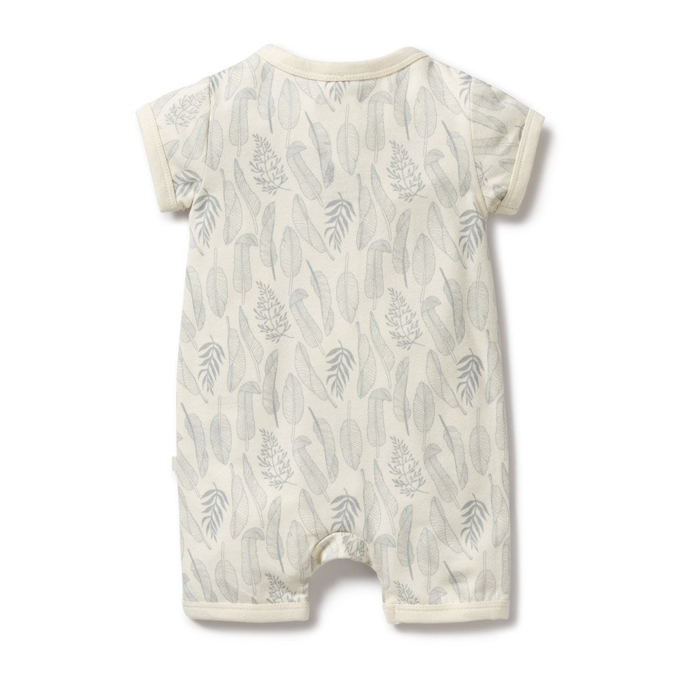 New Leaf Organic Cotton Boyleg Zipsuit for Baby - Soft & Breathable One-Piece Pajamas - Perfect for Sleepwear, Playtime & Everyday Comfort