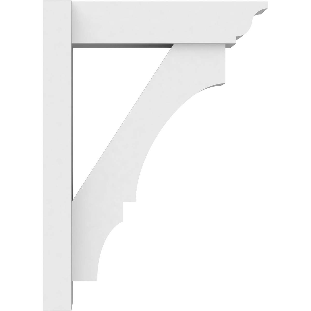 Ekena Millwork Balboa Architectural Grade PVC Outlooker with Traditional Ends - 7