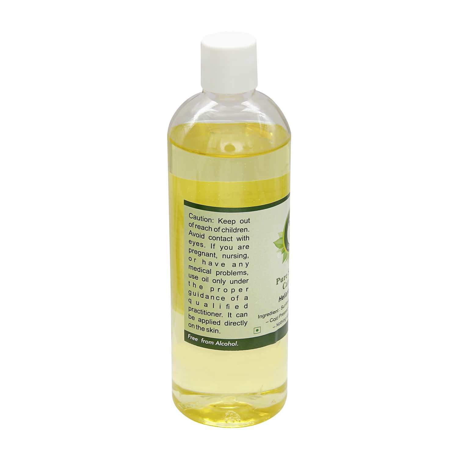 Organic Cold Pressed Sunflower Oil 200ml (6.76oz) - 100% Pure Unrefined Helianthus Annuus Seed Oil for Hair Care, Skin Moisturizing & Healthy Cooking - RV Essential