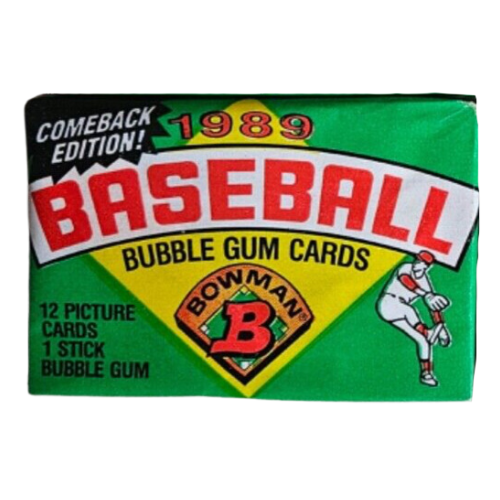 1989 Bowman Baseball Cards Unopened Pack - Vintage Collectible Trading Cards for Sports Memorabilia Enthusiasts - Perfect for Collectors, Investors, and Baseball Fans